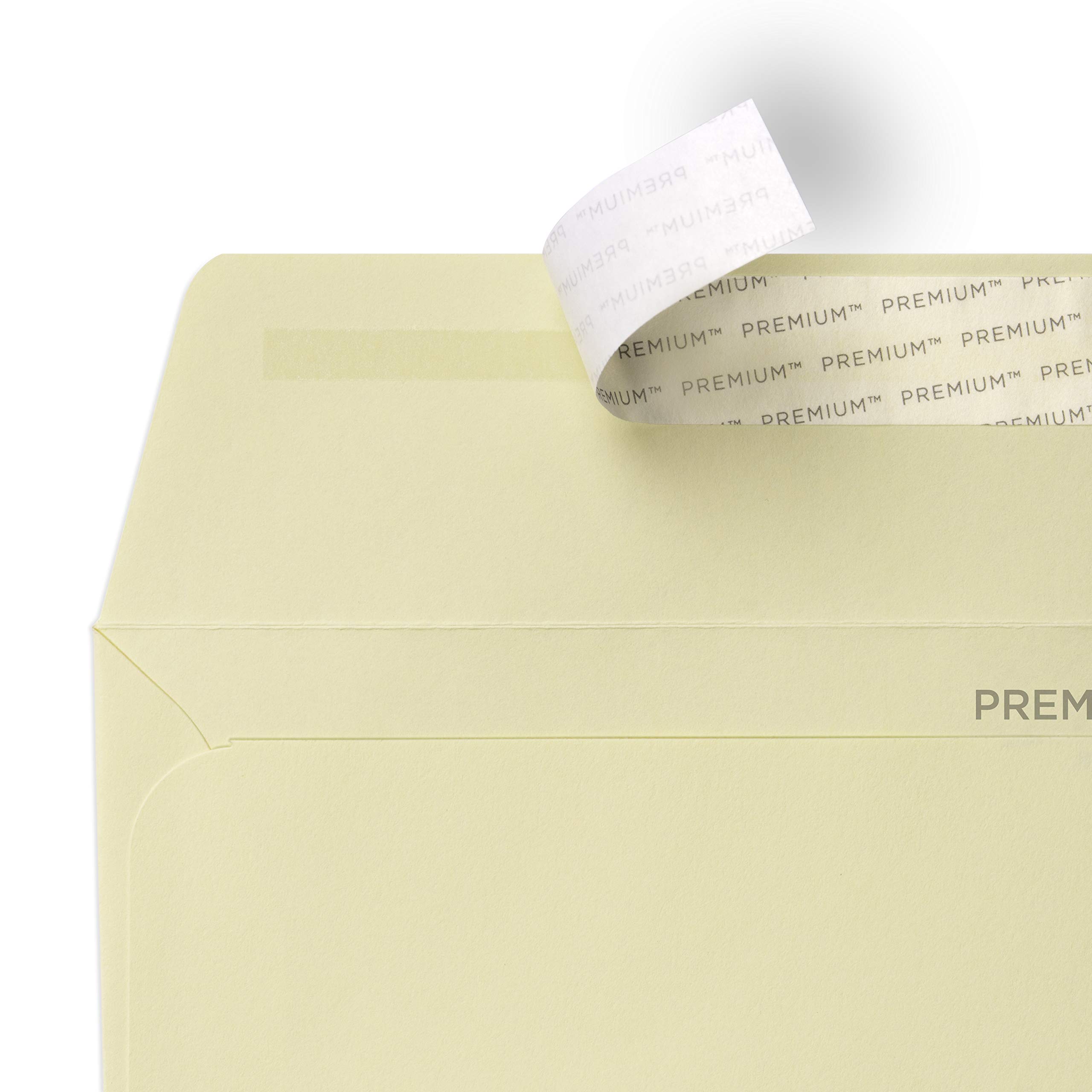 Premium 120 GSM Peel & Seal Business Envelopes 110 x 220mm with Wallet Window - Pack of 500, Cream Wove (61884) for Mailing Invoices, Statements & Business Correspondence