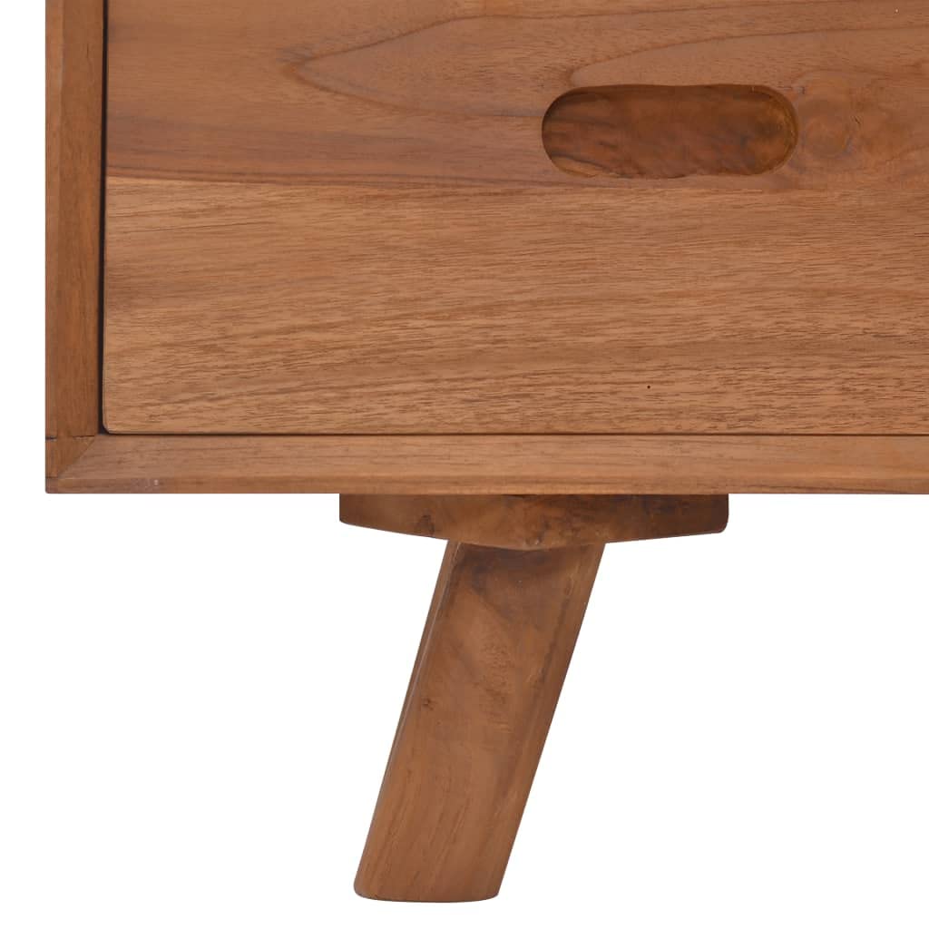 Mid-Century Modern TV Stand with 1 Shelf & 3 Drawers - Rustic Brown Wood Entertainment Center for Living Room | Perfect for 55-75 Inch TVs, Home Theater Setup & Living Room Organization