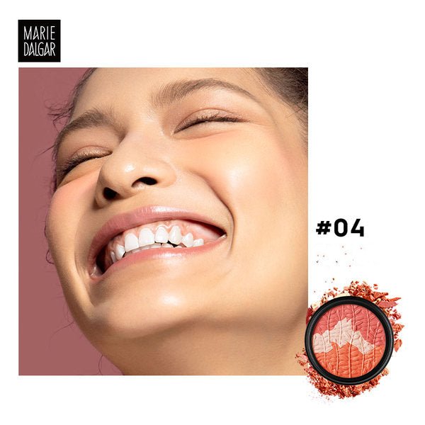 Marie Dalgar Delicate Silky Peach Pink Blush - Long Lasting Matte Blush Makeup for Cheeks | Perfect for Everyday Wear & Special Occasions