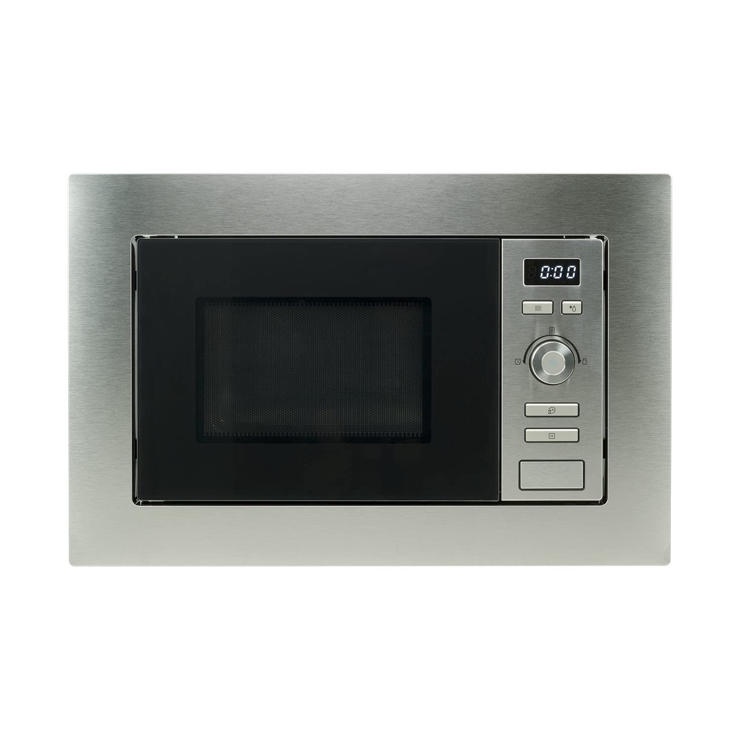 electriQ Built-In Microwave Oven - 1.1 Cu.ft Stainless Steel with 10 Power Levels for Kitchen, Home & Office Use