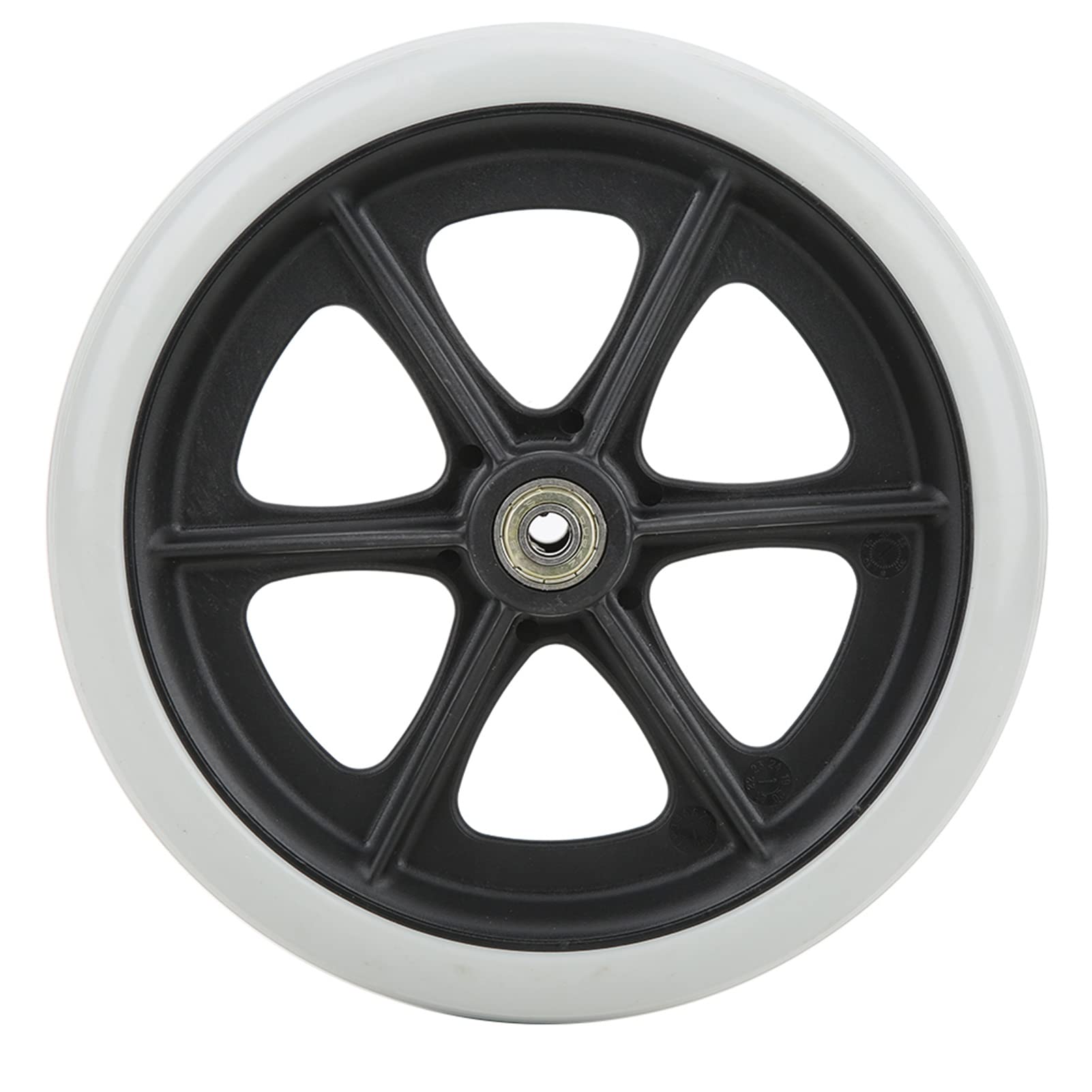 Durable 8 Inch Wheelchair Wheels - Anti-Slip Solid Replacement Wheels for Walkers & Mobility Carts | Lightweight Front Wheels for Elderly & Disabled | Perfect for Home Use, Hospital & Outdoor Mobility