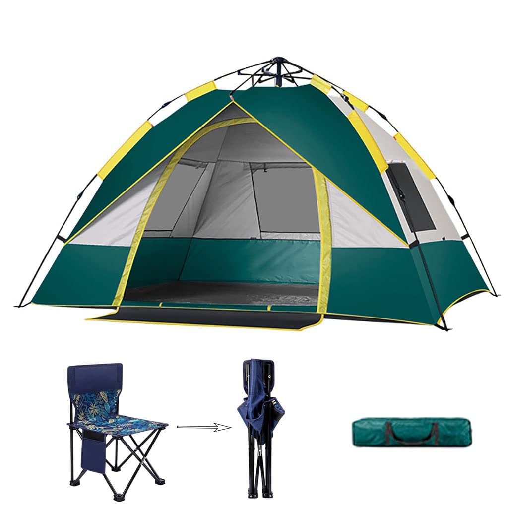WJYLM Blue Waterproof Camping Tent - Lightweight Family Tent with Removable Rainfly & Carry Bag for Outdoor Adventures, Beach Trips & Travel | Perfect for Camping, Hiking, Picnics & Backyard Use