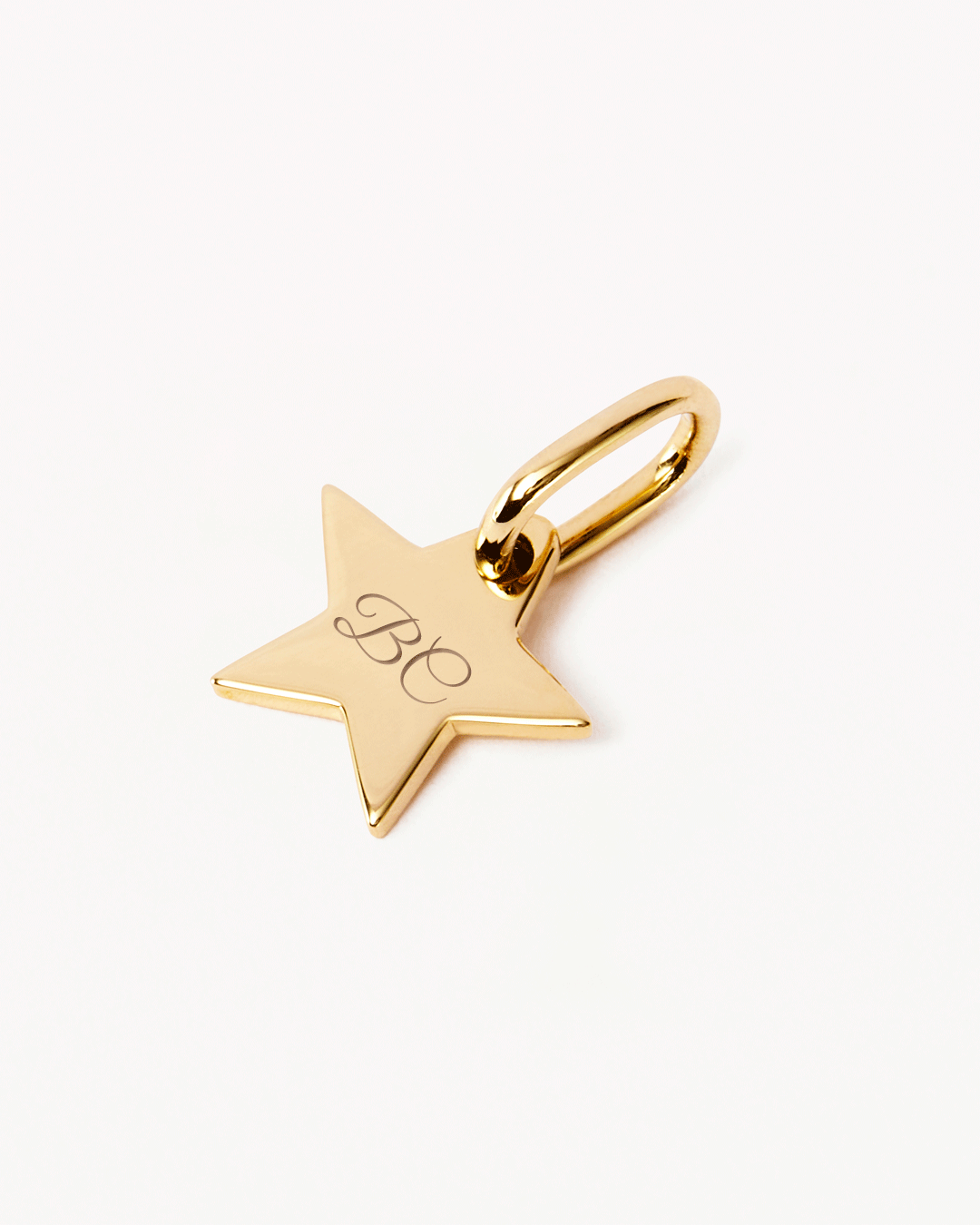 9K Solid Gold Engravable Star Pendant Necklace for Women - Personalized Jewelry Gift for Birthday, Anniversary & Valentine's Day - Perfect for Everyday Wear & Special Occasions