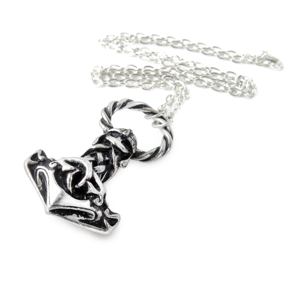 Mjollnir Pendant Necklace - Viking Thor Hammer Amulet for Men & Women - Stainless Steel Norse Mythology Jewelry - Perfect for Cosplay, Gifts & Everyday Wear