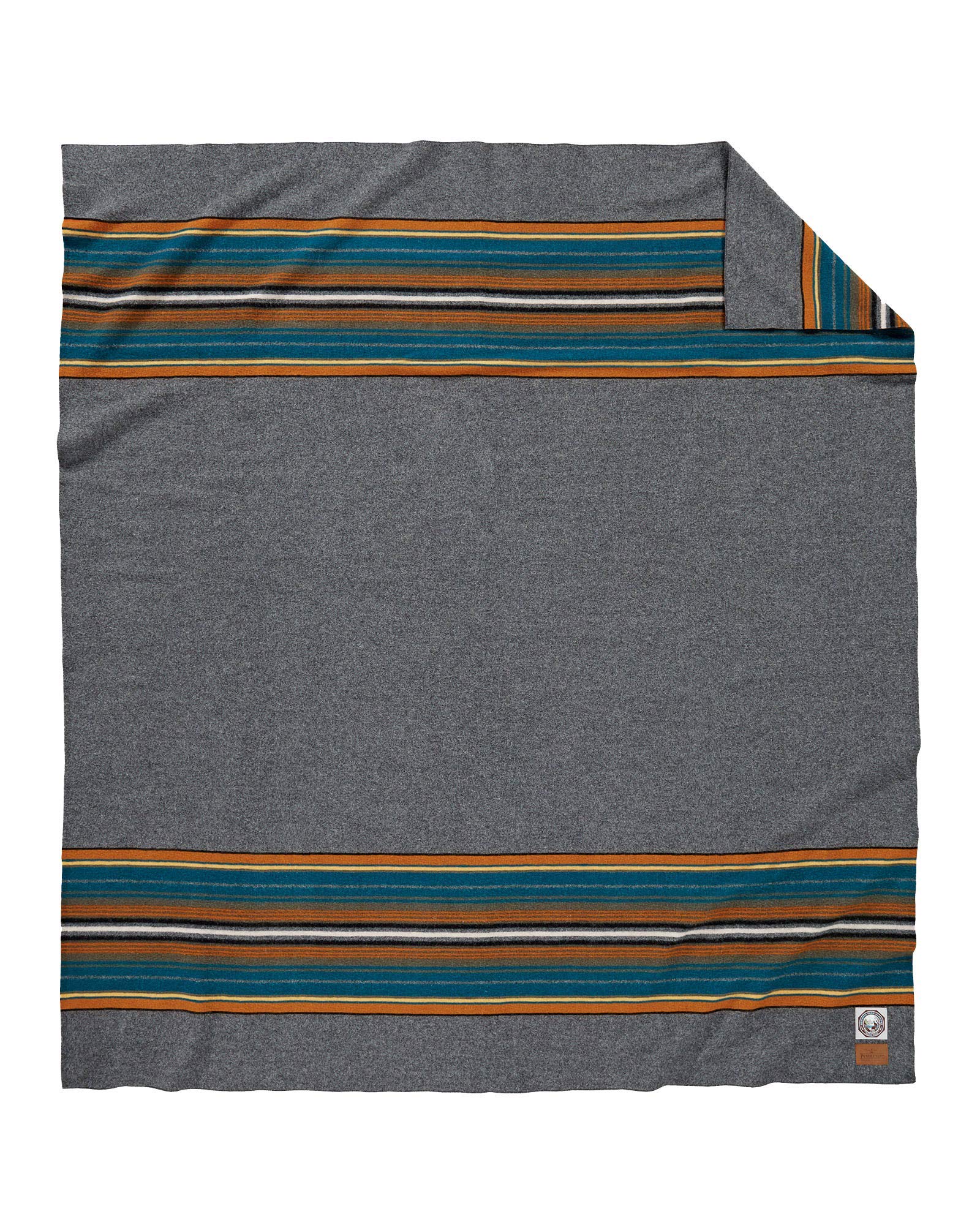 Pendleton National Parks Blanket - Olympic Grey Cozy Throw Blanket for Camping, Picnics & Home Decor | 100% Wool Warm Soft Travel Blanket for Outdoor Adventures & Indoor Comfort