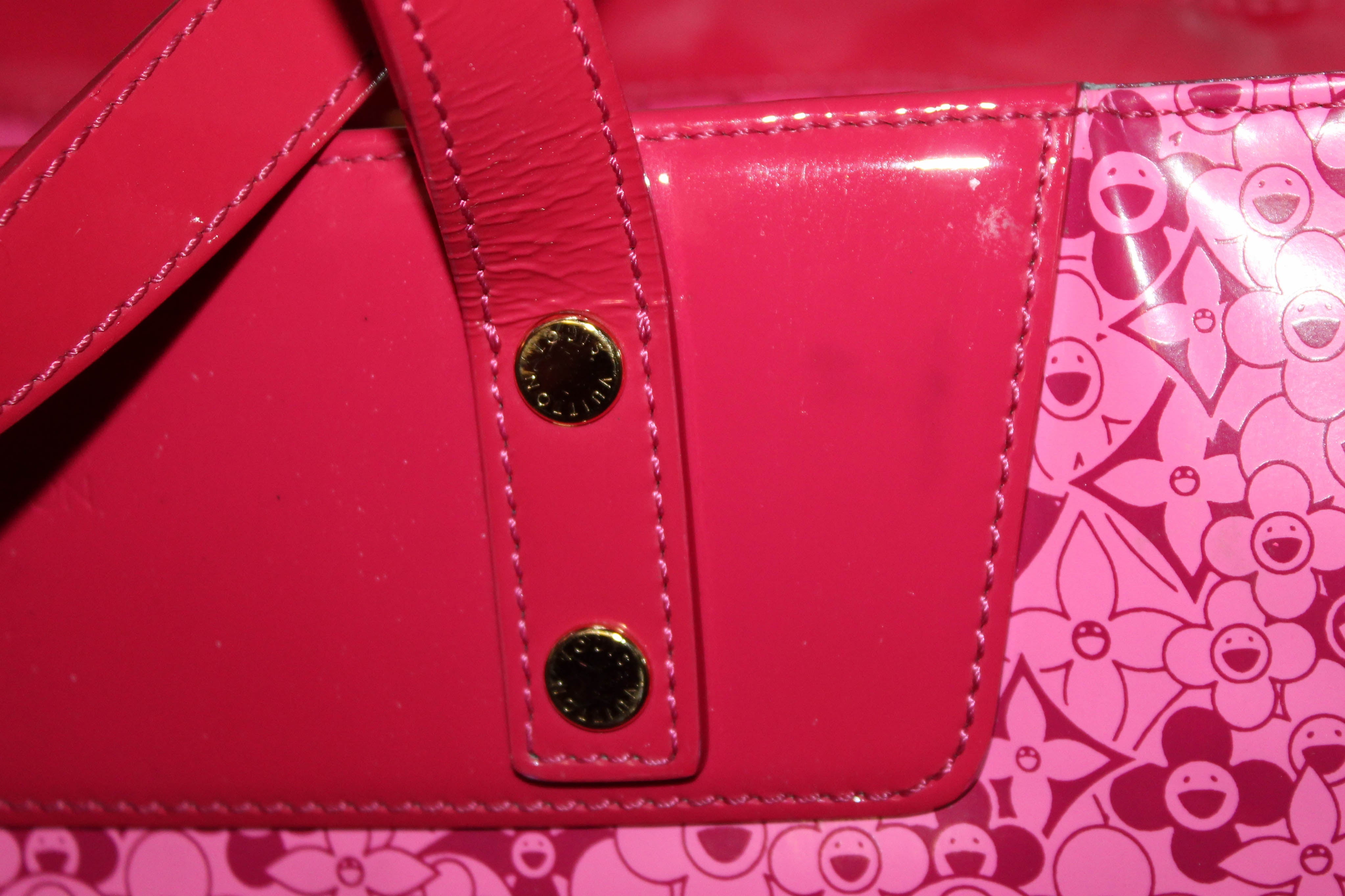 Authentic Louis Vuitton Limited Edition Pink Patent Leather Cosmic Blossom GM Tote Bag - Luxury Designer Handbag for Women, Perfect for Work, Travel & Special Occasions