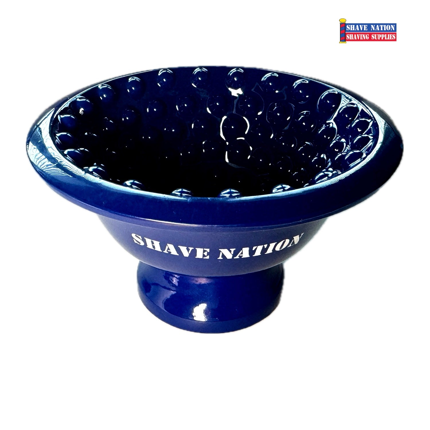 Shave Nation BUMPY INDESTRUCTIBOWL - Premium Shaving Lather Bowl for Men with Non-Slip Grip - Perfect for Wet Shaving, Barber Shops & Home Grooming