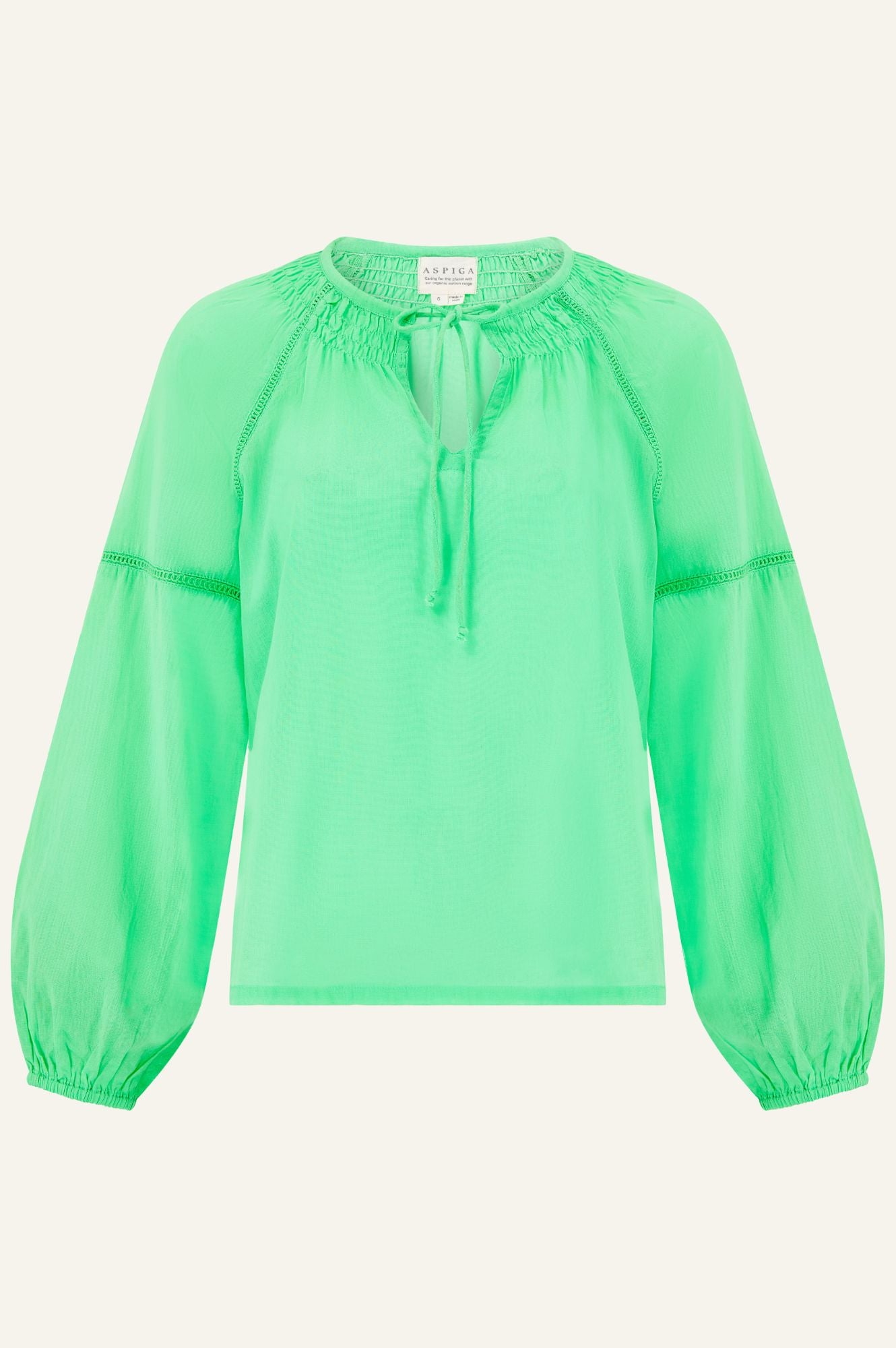 Organic Cotton Women's Top in Lime Green - Soft & Breathable Casual Shirt for Summer Outfits & Everyday Wear