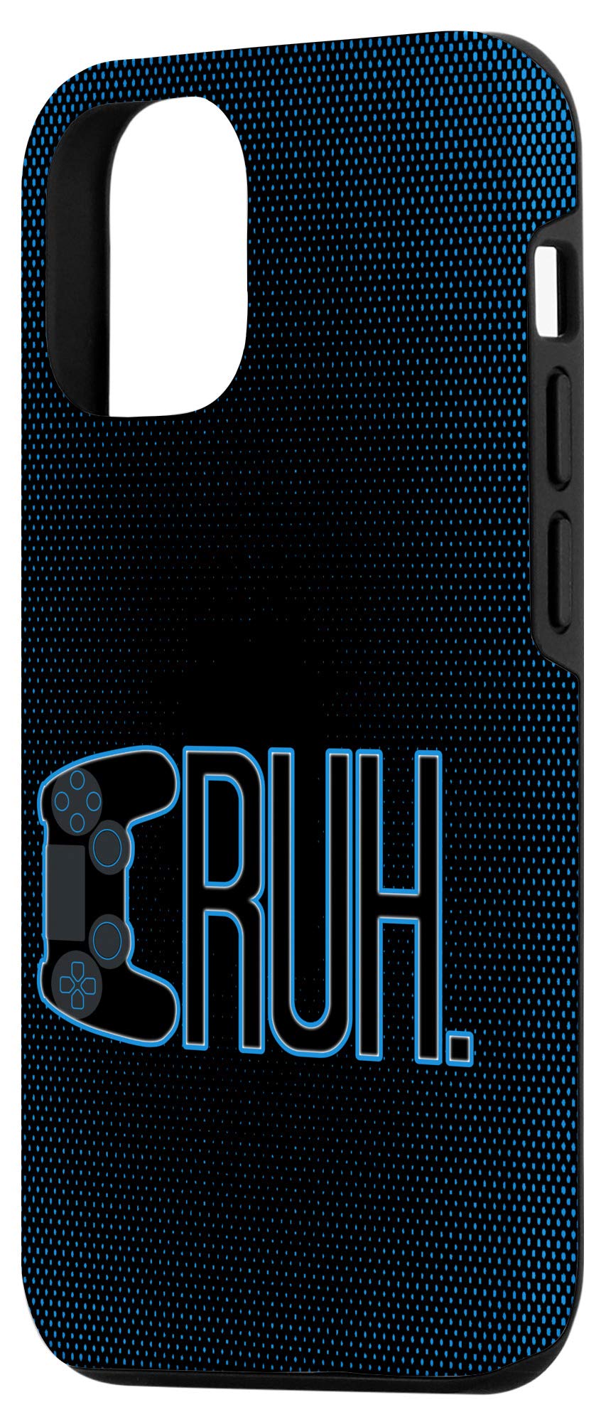 iPhone 12/12 Pro Case - Bruh Gamer Meme Funny Design | Trendy Video Gaming Slang Phone Cover for Teen Boys | Perfect for Gaming, School & Daily Use