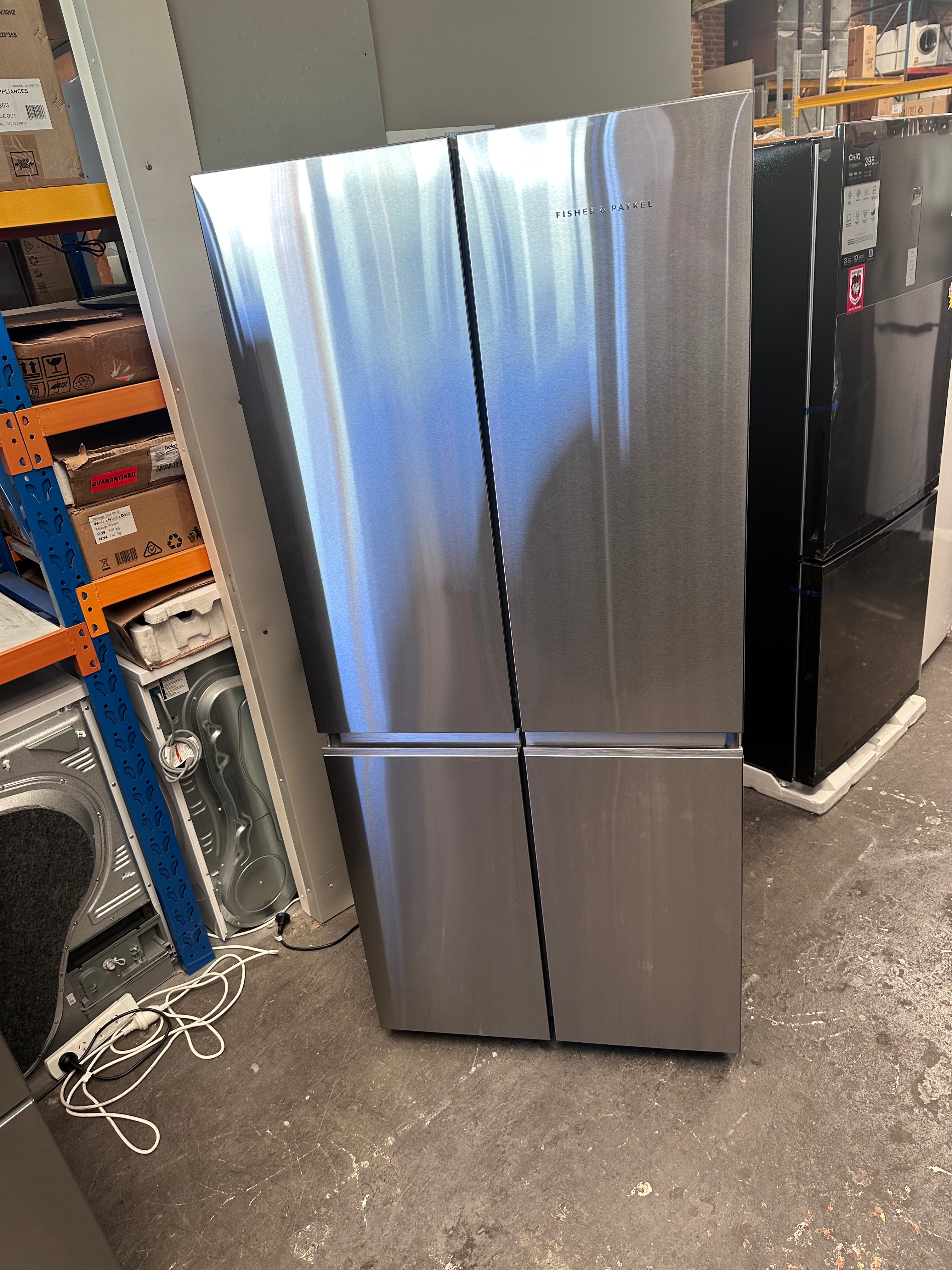 Fisher & Paykel RF500QNX1 498L Quad Door Refrigerator - Stainless Steel Series 7 | Factory Second | Perfect for Modern Kitchens & Open-Plan Living Spaces