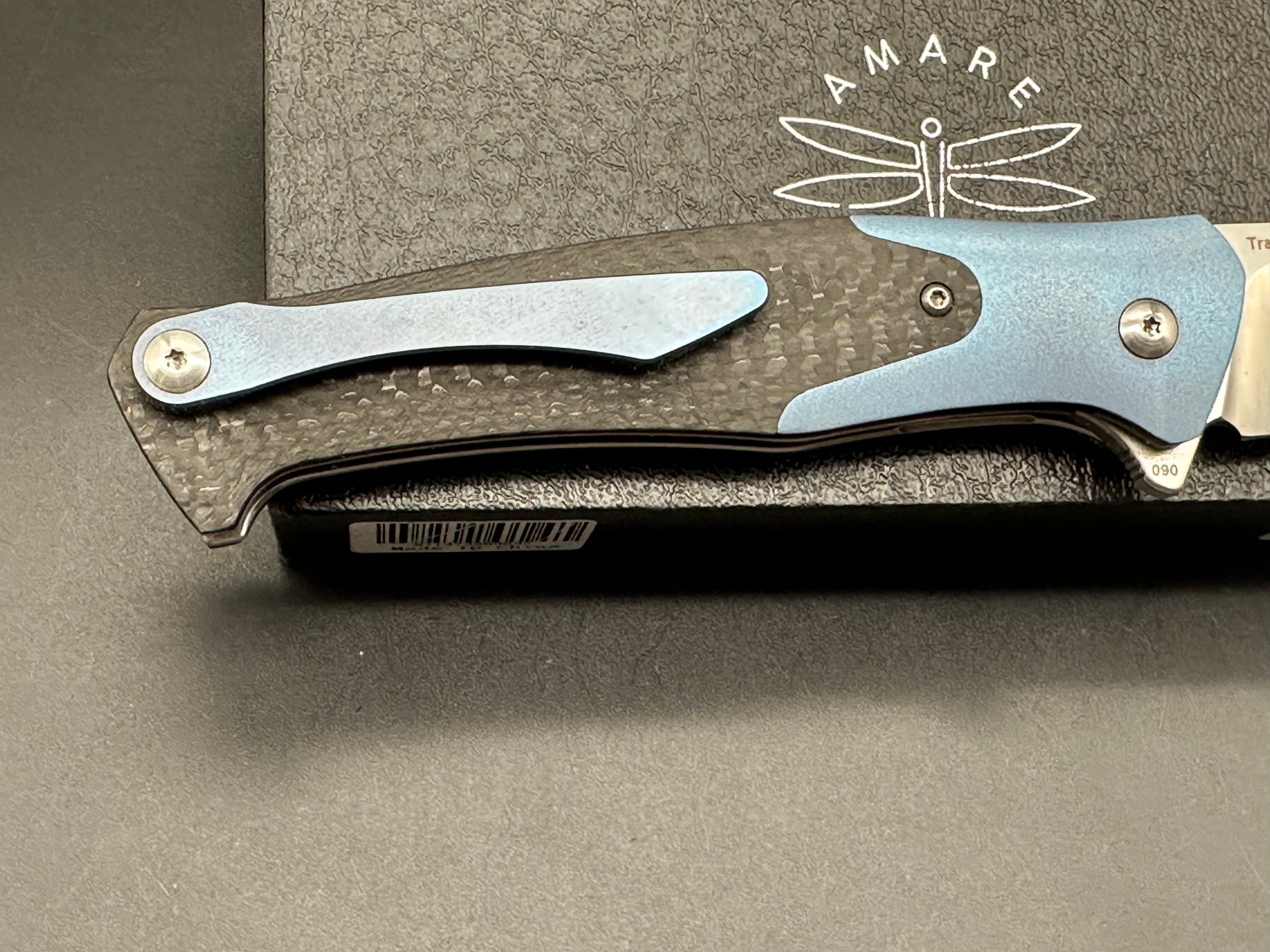 Amare Knives Track Liner Lock Folding Knife - 3.75