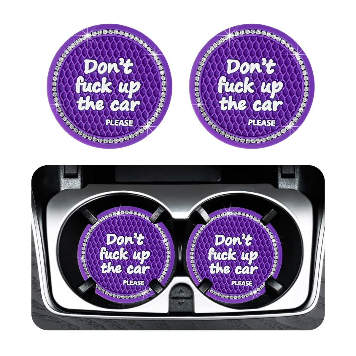 Bling Car Cup Coaster - 2.75