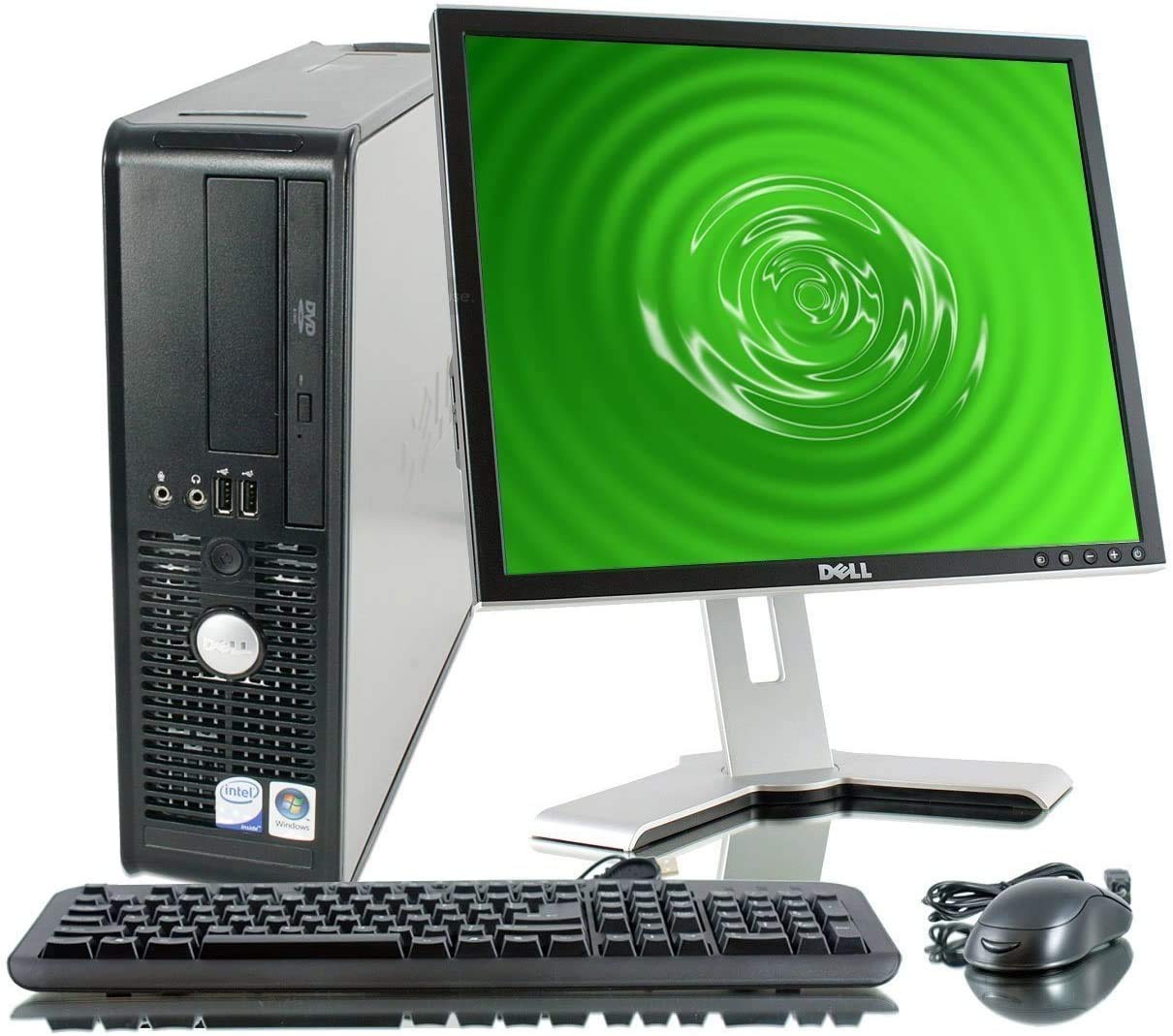 Refurbished Dell OptiPlex Desktop Computer with Intel Core i5, 8GB RAM, 500GB HDD, DVD, WiFi, Windows 10 Pro - Includes 19