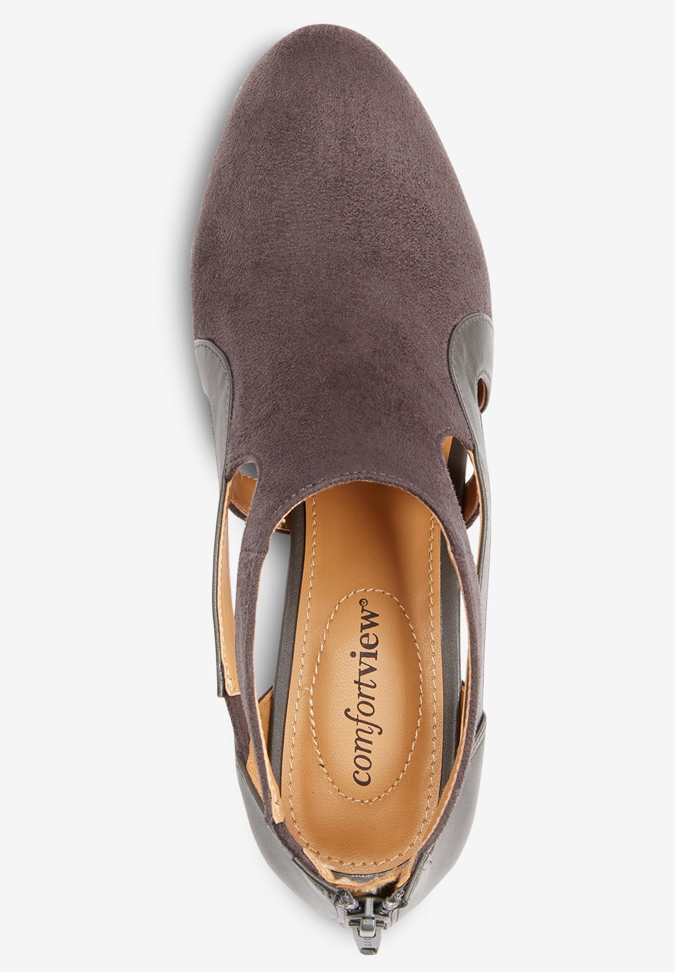 Comfortview Women's Wide Width The Sage Pump - Comfortable Heels for Work, Office & Dressy Occasions | Slip-Resistant & Supportive Shoes for All-Day Wear