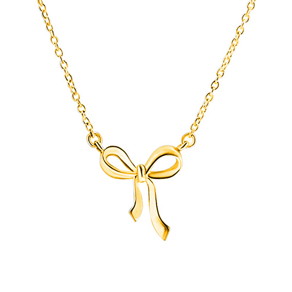 Elegant Gold Bow Necklace for Women - Dainty & Stylish Jewelry Gift for Her - Perfect for Parties, Weddings & Everyday Wear
