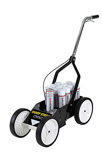 AOLDHYY 10-Can Aerosol Paint Striping Machine with 10-Inch Wheels - Professional Line Marking Equipment for Parking Lots, Roads & Sports Fields (Machine Only, Paint Sold Separately)