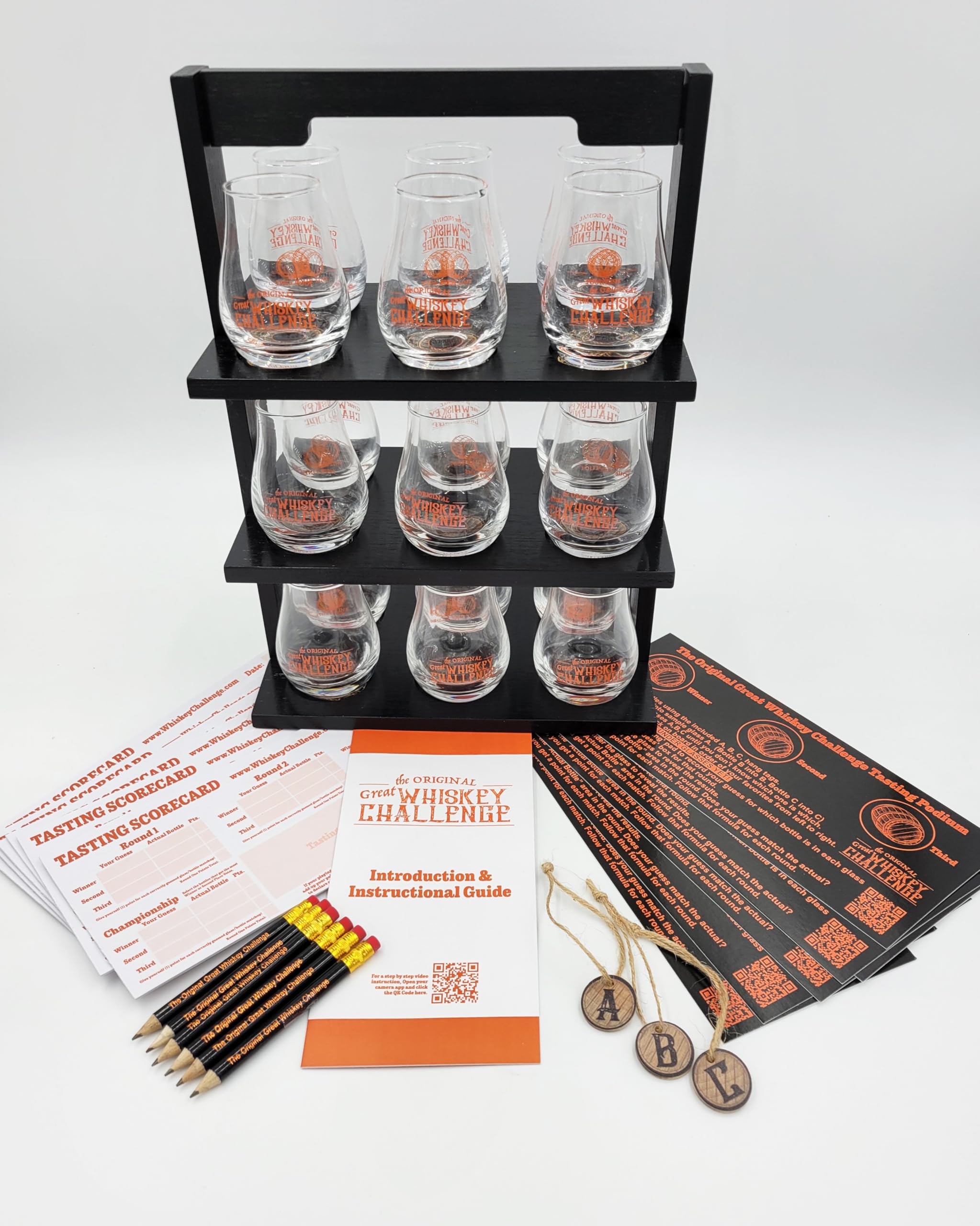 6 Player Blind Tasting Party Game Kit with Tasting Glasses - Fun Tabletop Drinking Game for Adults & Friends (Perfect for Parties, Game Nights & Social Gatherings)