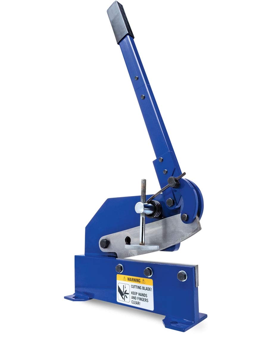 Eastwood 8 Inch Bench Shear Throatless Metal Cutter - Heavy Duty Solid Steel Frame, Multipurpose Sheet Metal Cutting Tool for DIY, Metalworking & Automotive Projects - Perfect for Home Workshops & Professional Use
