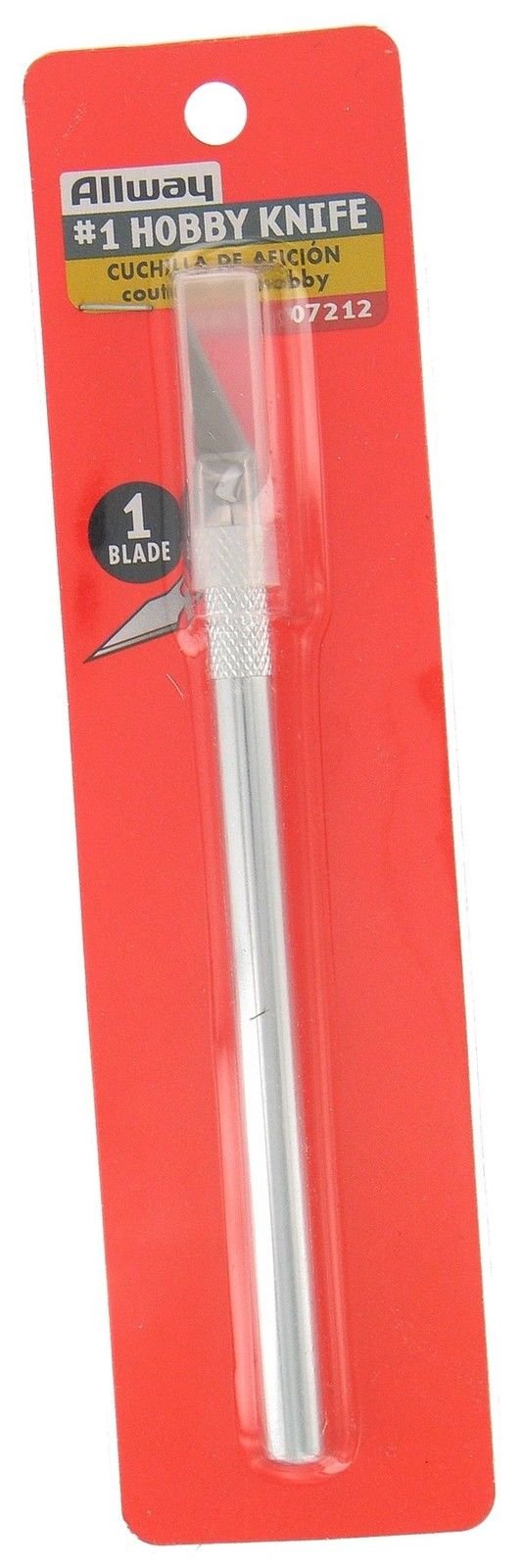 Allway Tools HK1 Hobby Knife with 1 Blade - Precision Crafting & DIY Tool (Item# 8Y-IFW81854235494) | Perfect for Model Building, Scrapbooking & Art Projects | Ships from USA