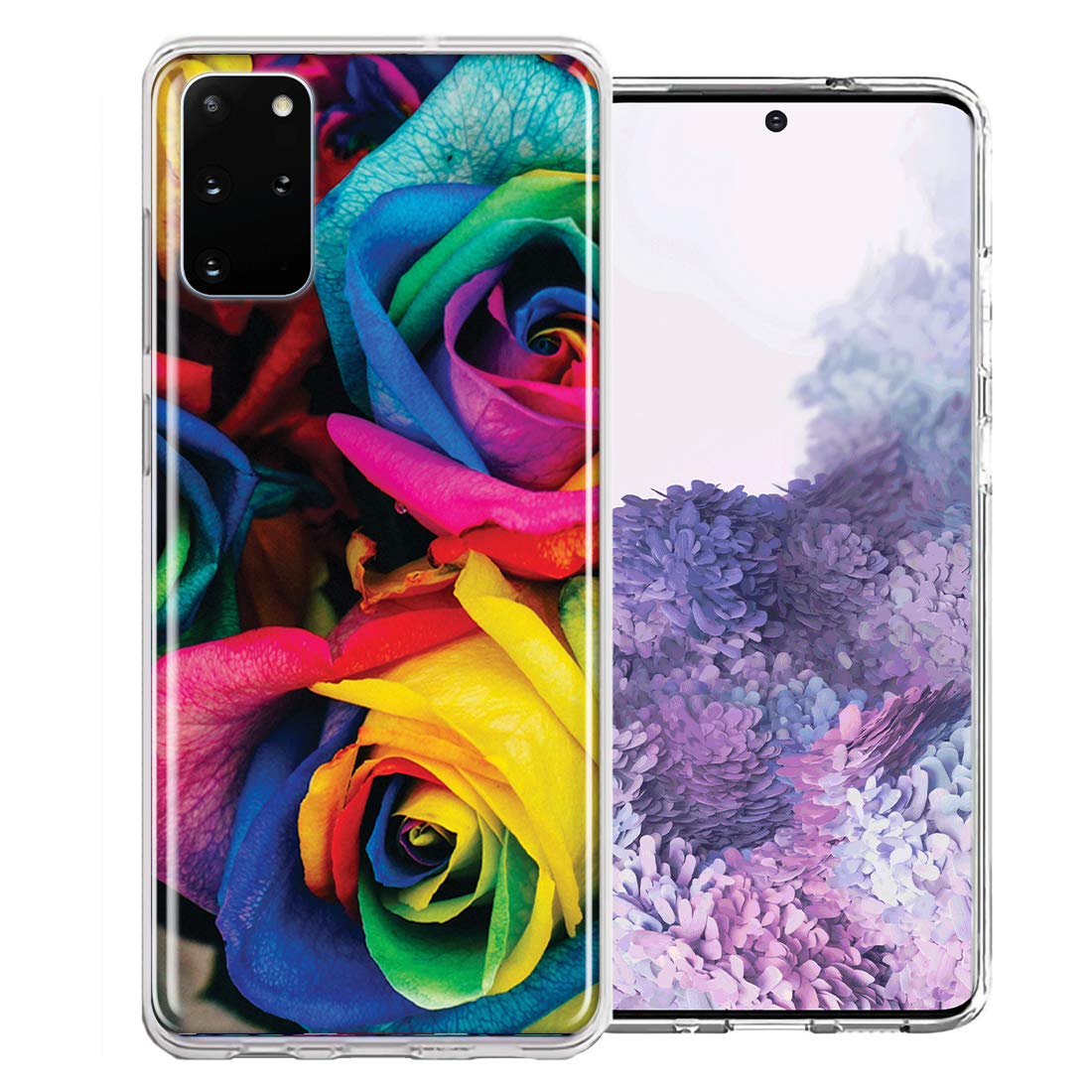 Samsung Galaxy S20 Plus Case - Colorful Roses Design for Women & Girls