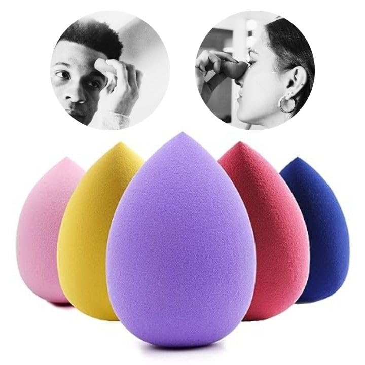 PAARTHO Premium Beauty Blender Sponge - Soft Latex-Free Makeup Blending Sponge for Foundation & Concealer | Perfect for Liquid, Cream & Powder Cosmetics | Professional Makeup Application at Home or Travel