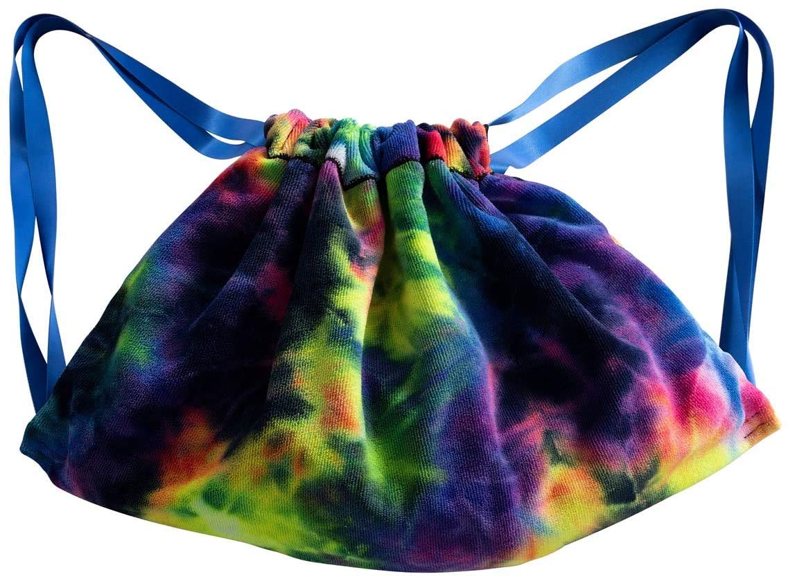 TOPCHANCES Quick-Drying Microfiber Beach Towel with Pockets - Chaise Lounge Chair Cover for Pool, Sunbathing & Outdoor Relaxation - Solid Blue Terry Towel for Beach Holidays, Vacation & Backyard Use