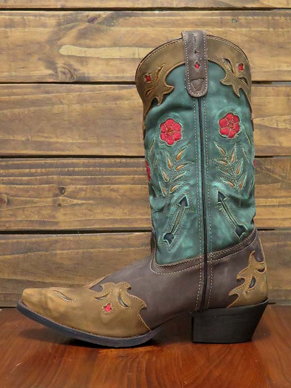 Laredo 52138 Women's Miss Kate Snip Toe Western Leather Boots - Multi Color | Cowgirl Style for Country Dancing & Rodeo Events