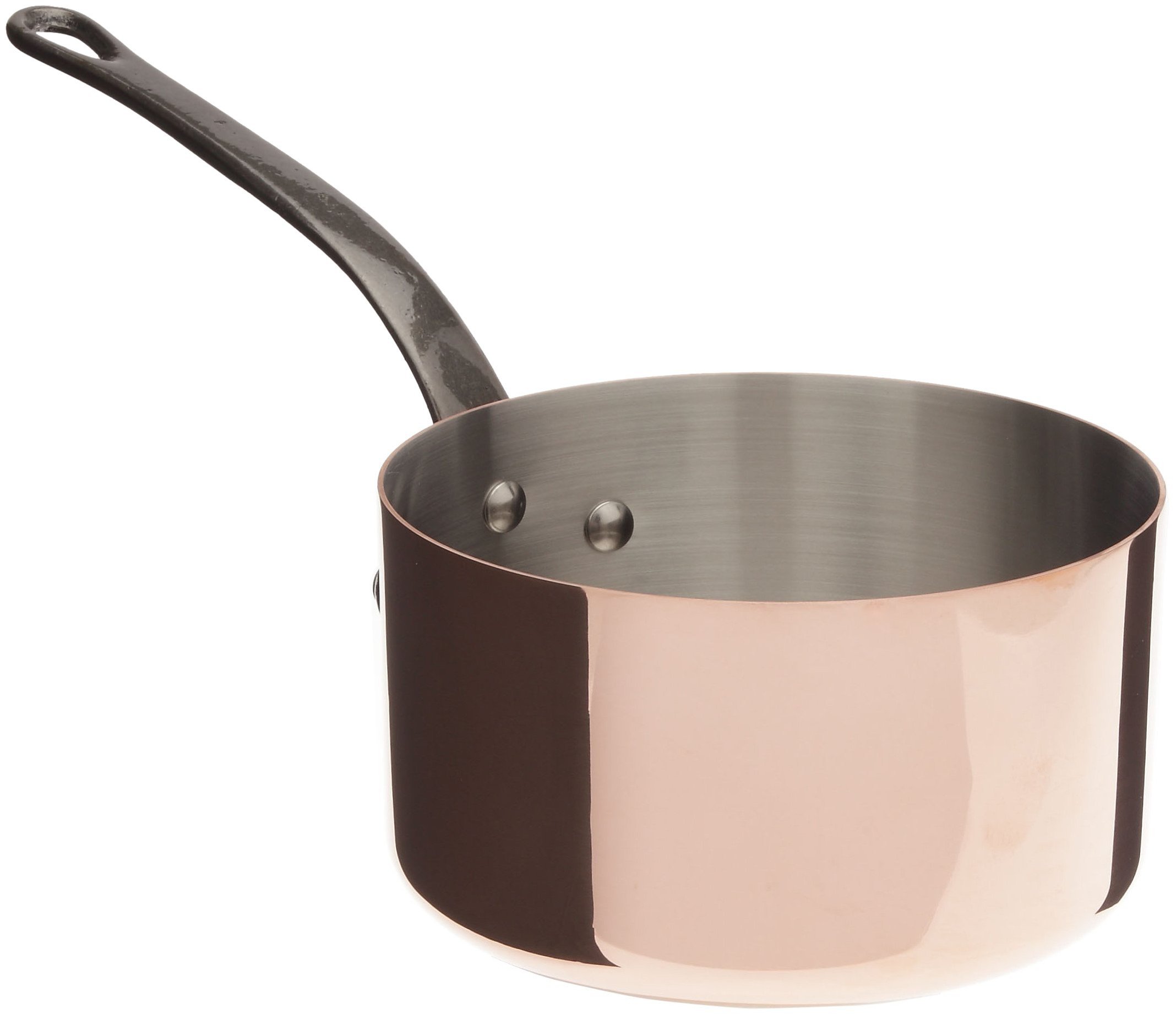 Premium Mauviel M'Heritage M150CI 1.5mm Copper & Stainless Steel Saucepan with Cast Iron Handles - 2.8 Quart French Cookware for Professional Chefs & Home Cooking - Perfect for Sauces, Stews & Gourmet Recipes
