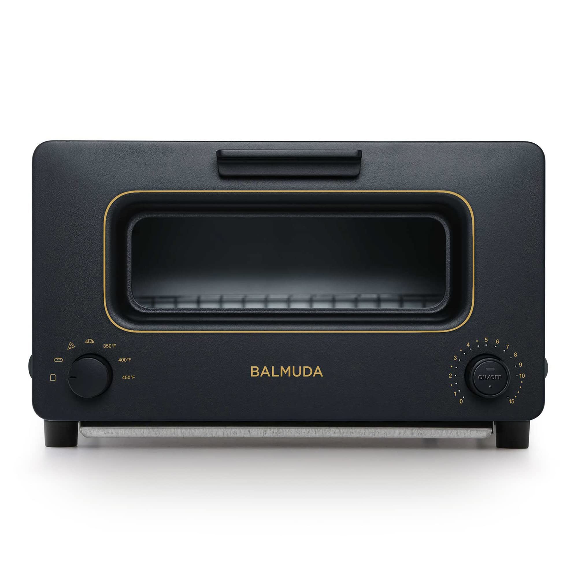 BALMUDA The Toaster Steam Oven - 5 Cooking Modes for Sandwich, Artisan Bread, Pizza & Pastry | Precise Temperature Control with Steam Technology | Includes Baking Pan | US Version in Black | Perfect for Home Kitchens & Small Batch Baking
