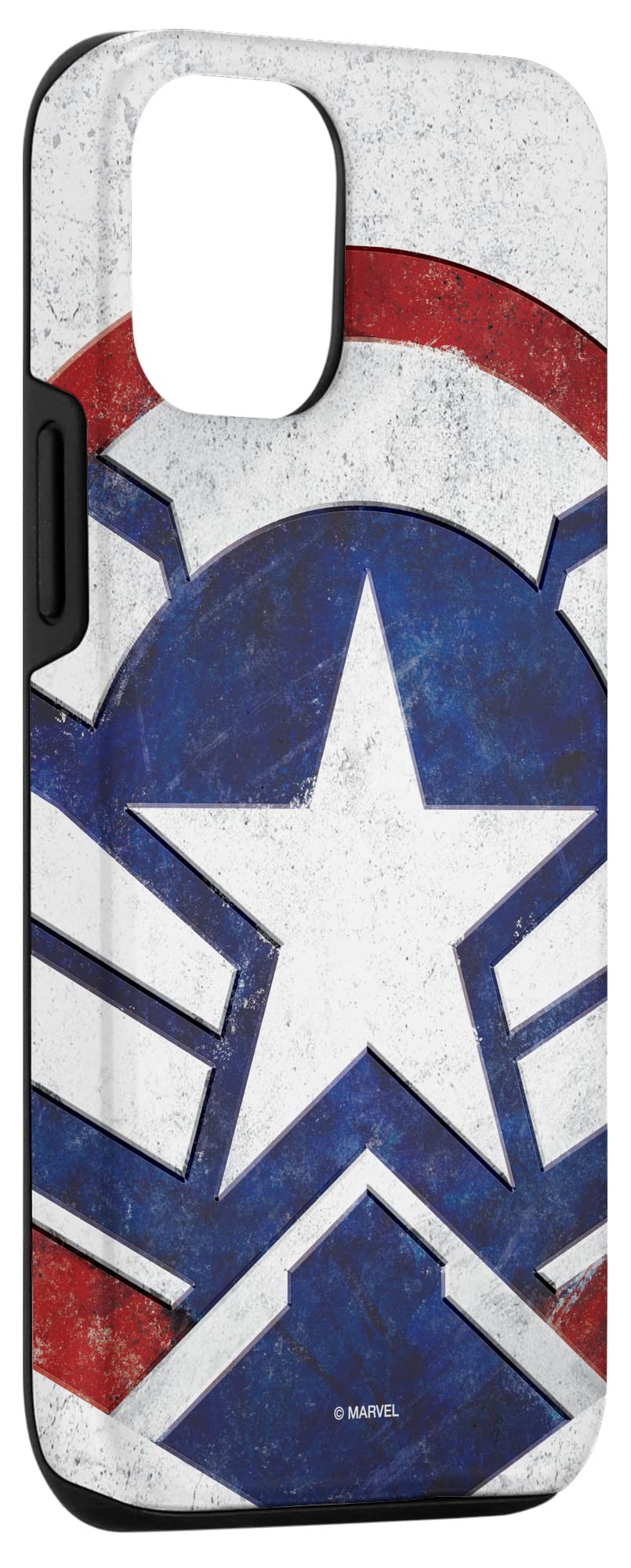 iPhone 12/12 Pro Captain America Star Icon Case - Marvel The Falcon and The Winter Soldier Inspired Protective Phone Cover | Perfect for Marvel Fans, Cosplay & Superhero Enthusiasts