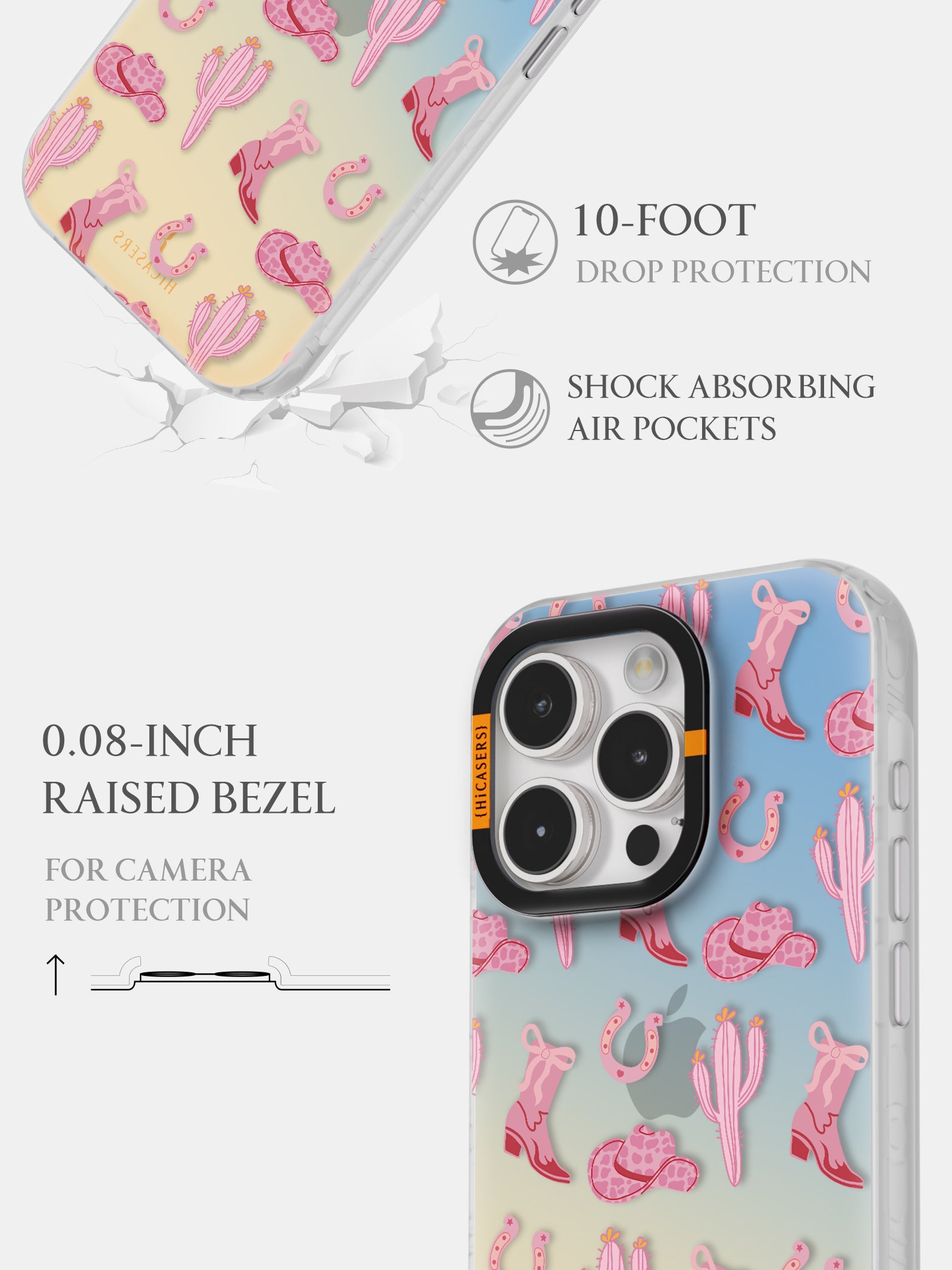 Elegant Lace Frame Iridescent Mirror Phone Case - Black | Perfect for Women's Fashion Accessories & Selfie Lovers
