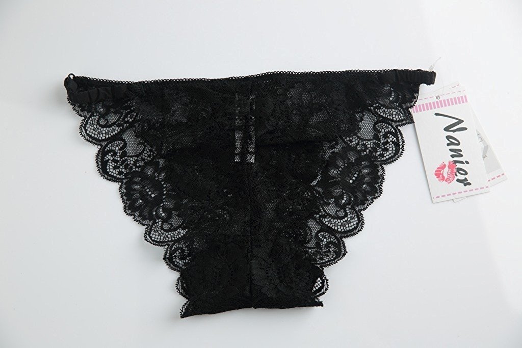 Nature Women's Thin Transparent Embroidery Lace Bra and Panty Set - Sexy Comfortable Lingerie for Date Night & Special Occasions