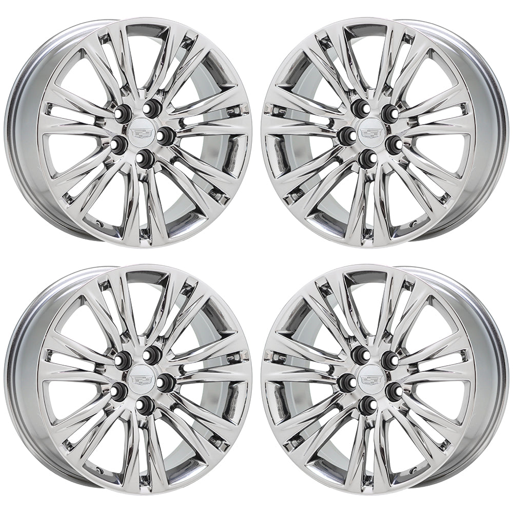 19 Cadillac XTS Bright Chrome Factory OEM Wheels Rims 4818 EXCHANGE - Premium Replacement for Luxury Sedans, Perfect for Upgrades & Customization