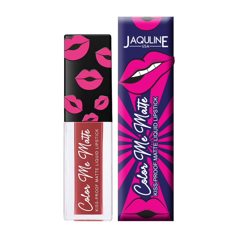 Jaquline USA Matte Liquid Lipstick - Long Lasting, Vitamin E & Tea Tree Oil Enriched - Espresso Brown (4.5ml) | Perfect for Everyday Wear, Date Night & Special Occasions