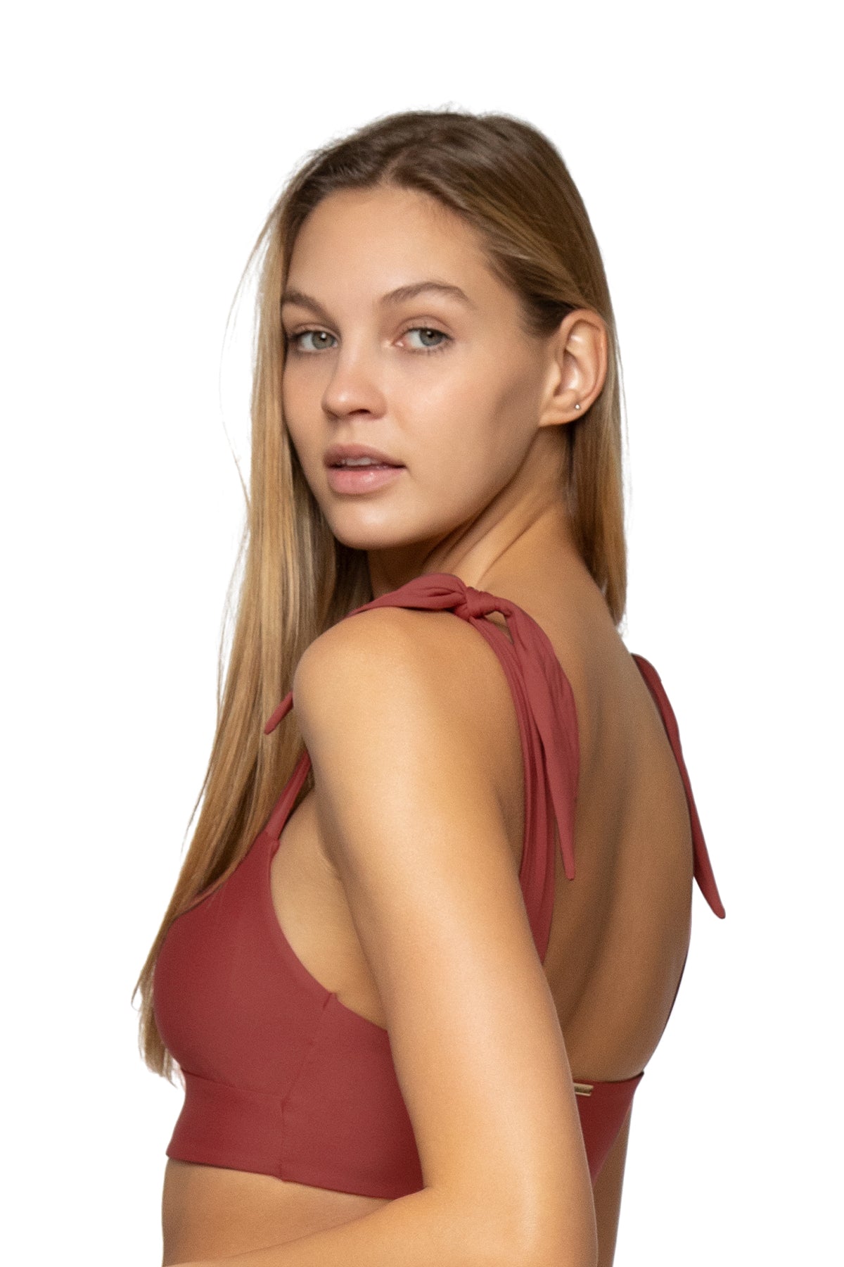 Lily Top Tuscan Red - Women's Floral Blouse for Casual & Office Wear | Perfect for Spring & Summer Outfits
