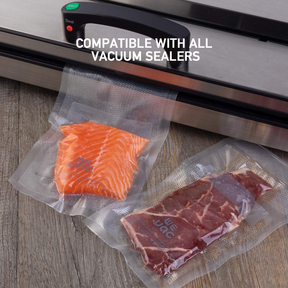 Premium Vacuum Sealer Bags 8x50 & 11x50 Rolls (2 Pack) - BPA Free Heavy Duty Commercial Grade for FoodSaver, Seal-a-Meal, Weston - Perfect for Vacuum Storage, Meal Prep, Sous Vide Cooking & Long-Term Food Preservation