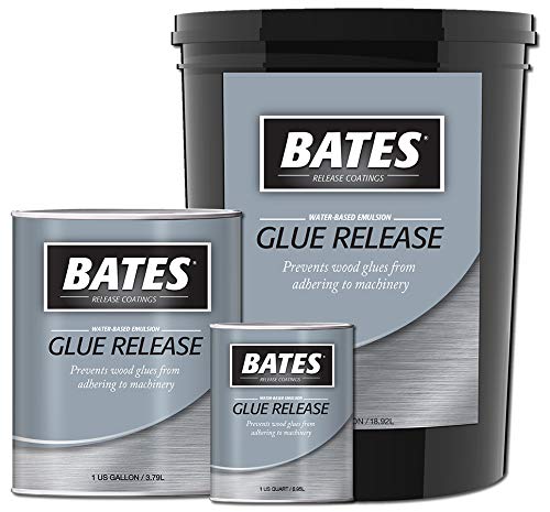 Bates Glue Release & Boothcoating - Water-Based Temporary Emulsion Coating for Woodworking, Repels Glue (1 Gallon) - Ideal for Woodshop, Cabinetry, and Furniture Manufacturing Surfaces