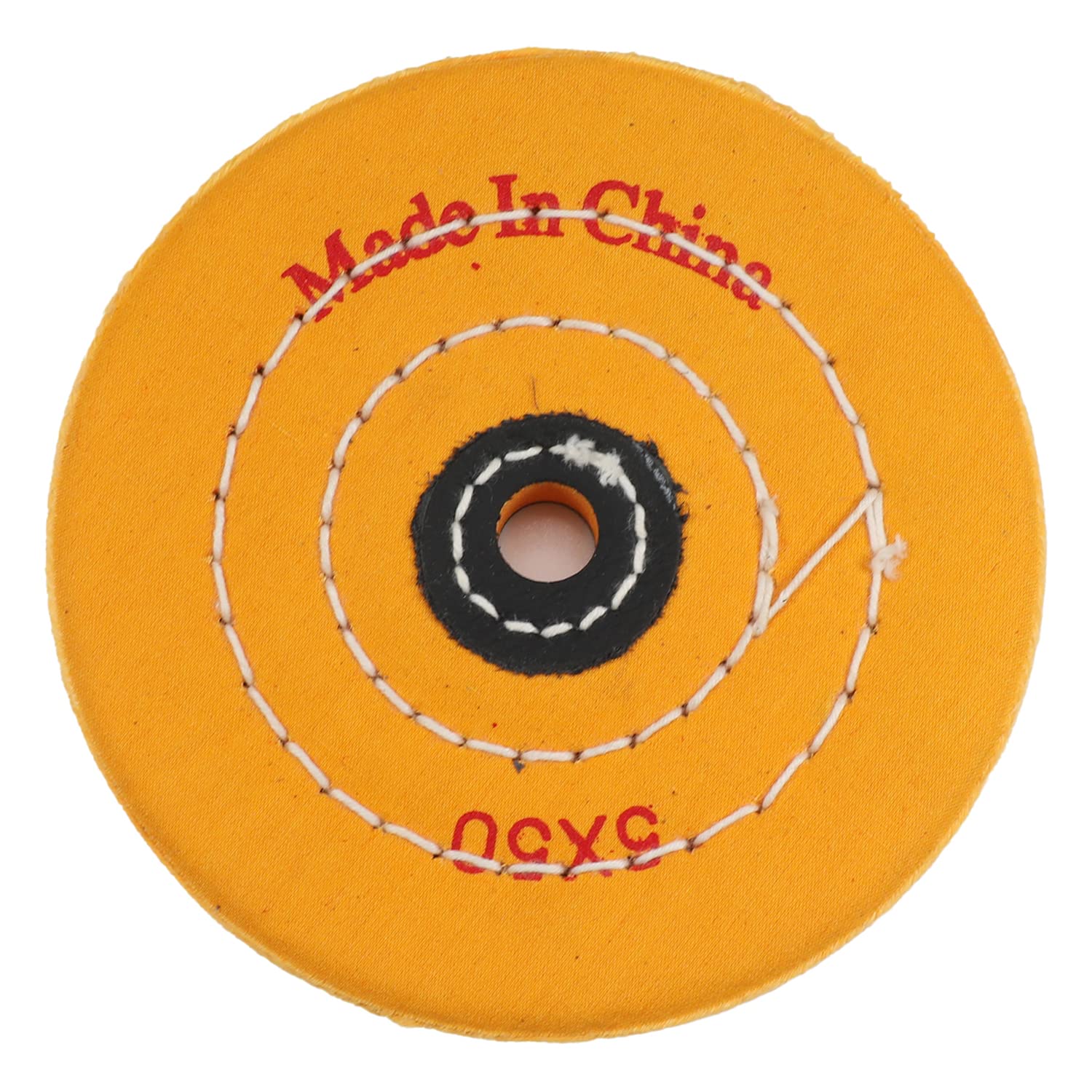 Auniwaig 5 Inch Cotton Buffing Polishing Wheel for Bench Buffer & Bench Grinder - 12mm Arbor Hole (1pc) - Perfect for Metal Polishing, Jewelry Making & Automotive Detailing