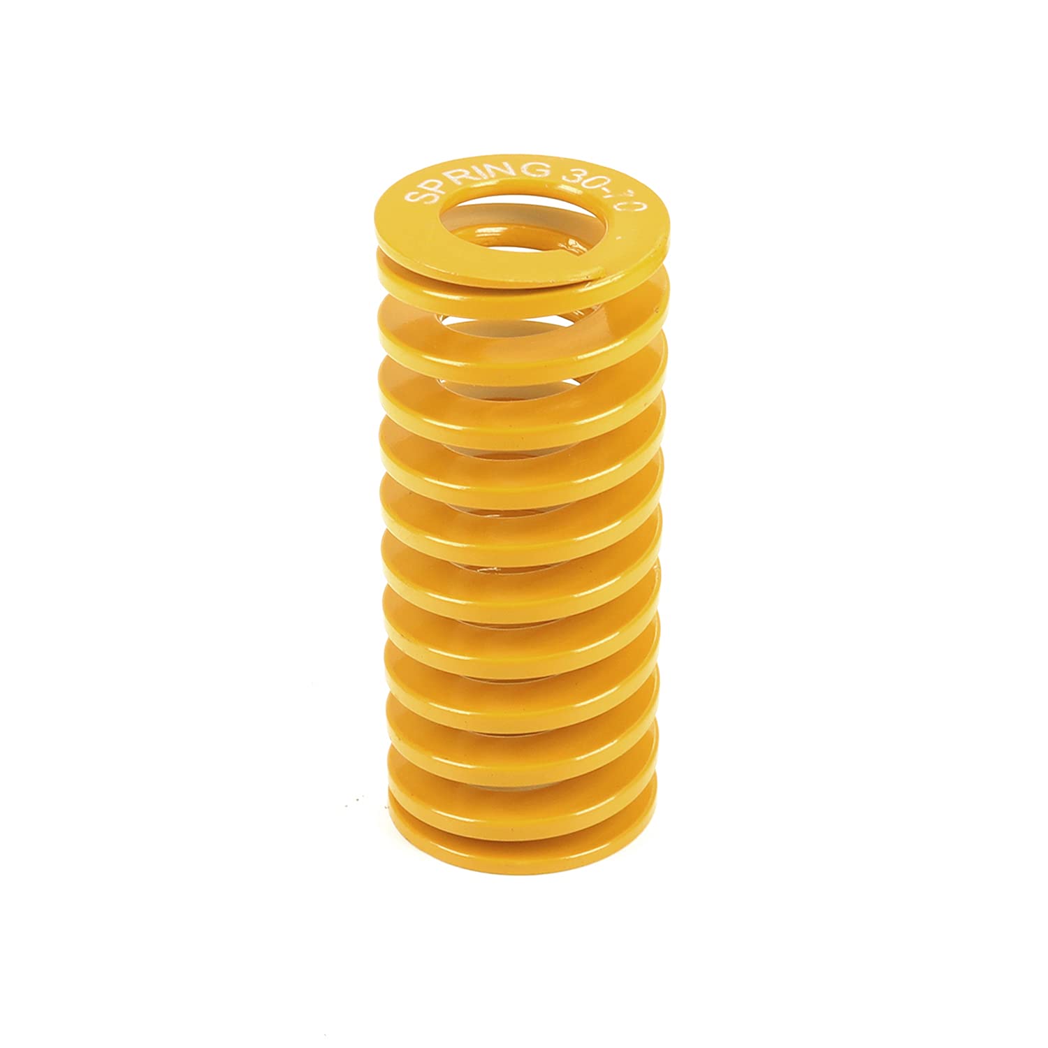 MroMax 3D Printer Die Spring - 30mm OD 70mm Long Yellow Compression Spring for 3D Printer Bed Leveling | Light Load Spiral Stamping Mold Spring | Perfect for 3D Printing, CNC Machines & Industrial Applications