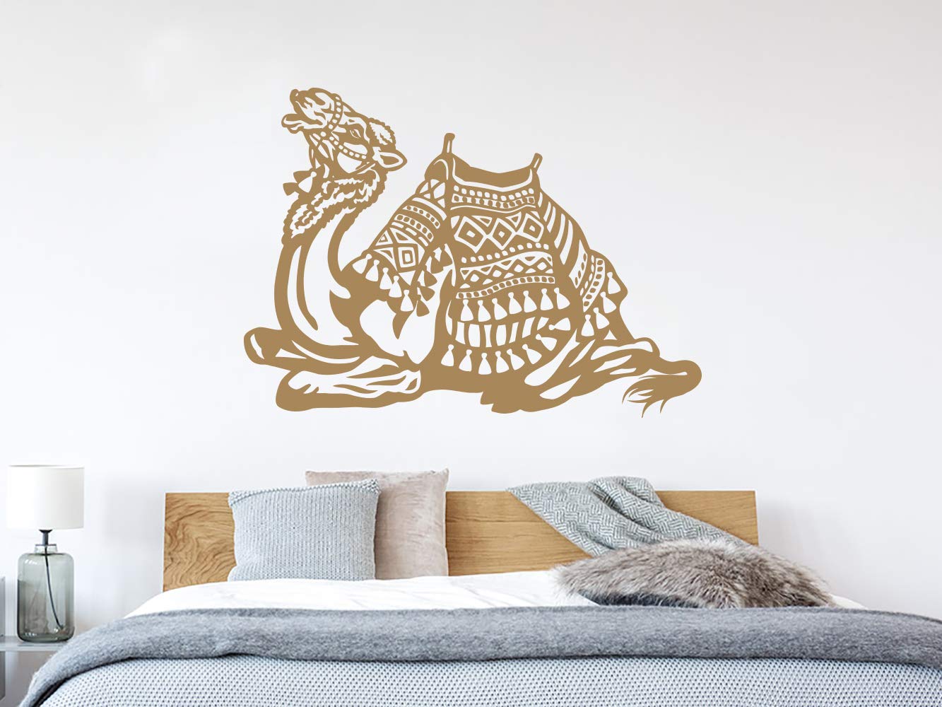 Animal Wall Decals - Camel Vinyl Sticker for Home Decor, Bedroom Art & Interior Design (NS448) | Perfect for Nursery, Kids Room & Living Space Wall Art