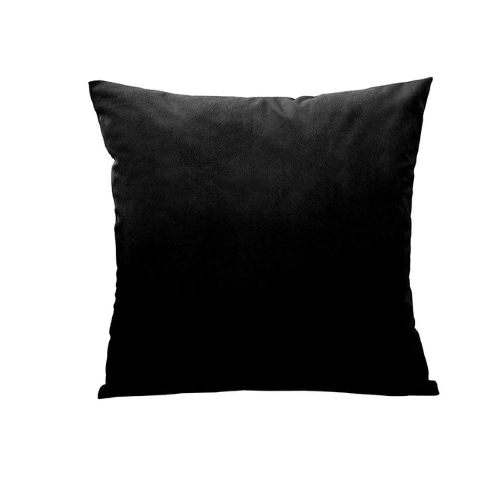 SDCVRE Soft 18x18 Inch White & Black Decorative Cushion Cover - Breathable Pillow Case for Sofa, Living Room, Car, Home Decor (50x50cm) - Perfect for Cozy Living Spaces & Stylish Interior Design