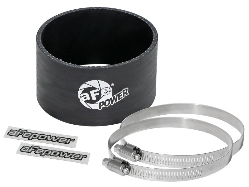 aFe Magnum FORCE Cold Air Intake Universal Straight Coupler - 3.5 Inch ID x 2 Inch Length - Black - Perfect for Performance Air Intake Systems & Custom Automotive Upgrades