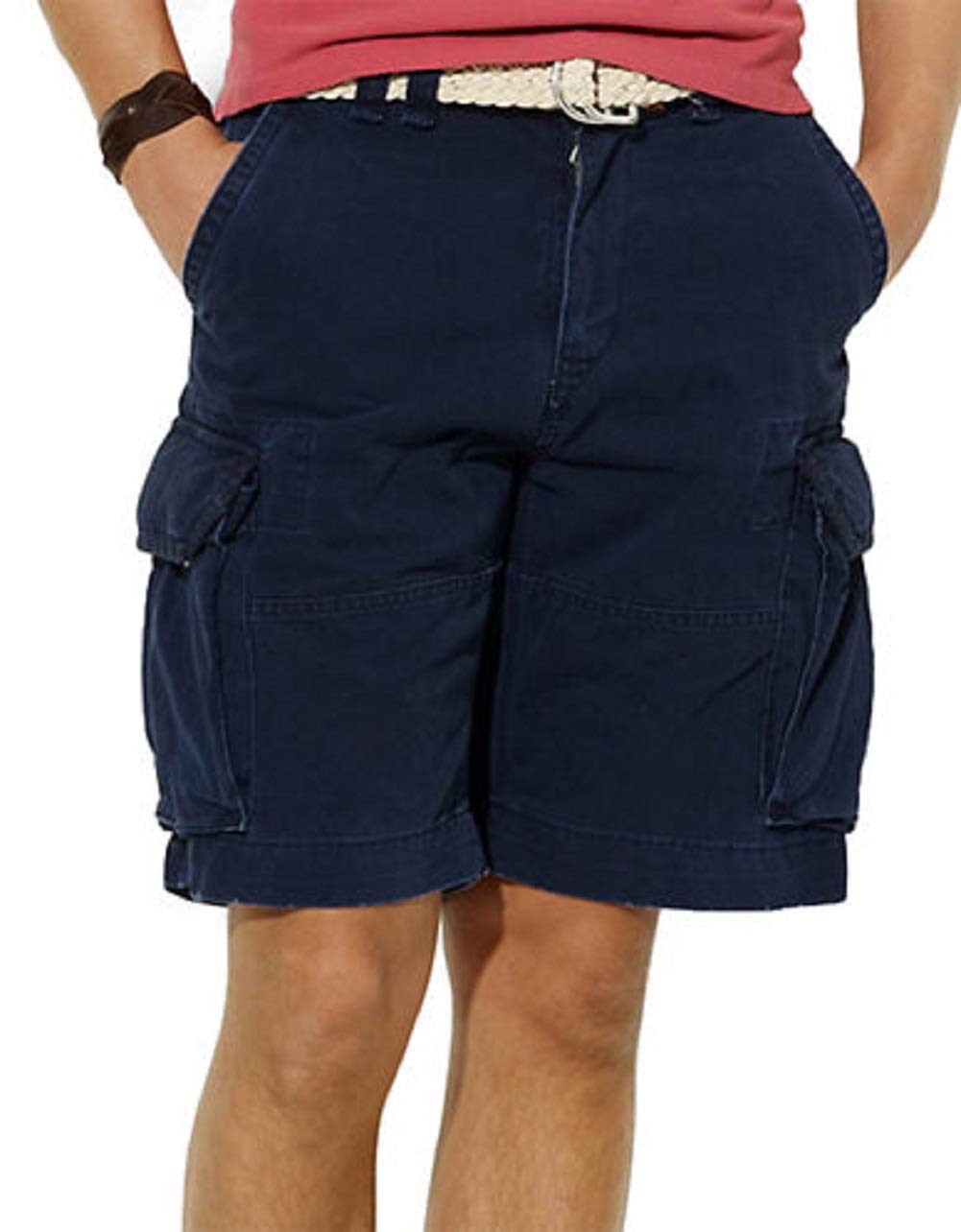 Ralph Lauren Men's Classic Gellar Cargo Shorts - Navy Blue 31 | Comfortable Casual Summer Shorts for Outdoor Activities, Travel & Beach