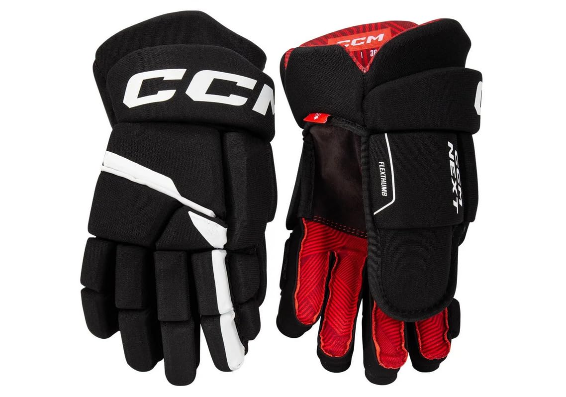 CCM Next Senior Ice Hockey Gloves - Professional Protective Gear for Hockey Players - Perfect for Games, Practice & Training Sessions