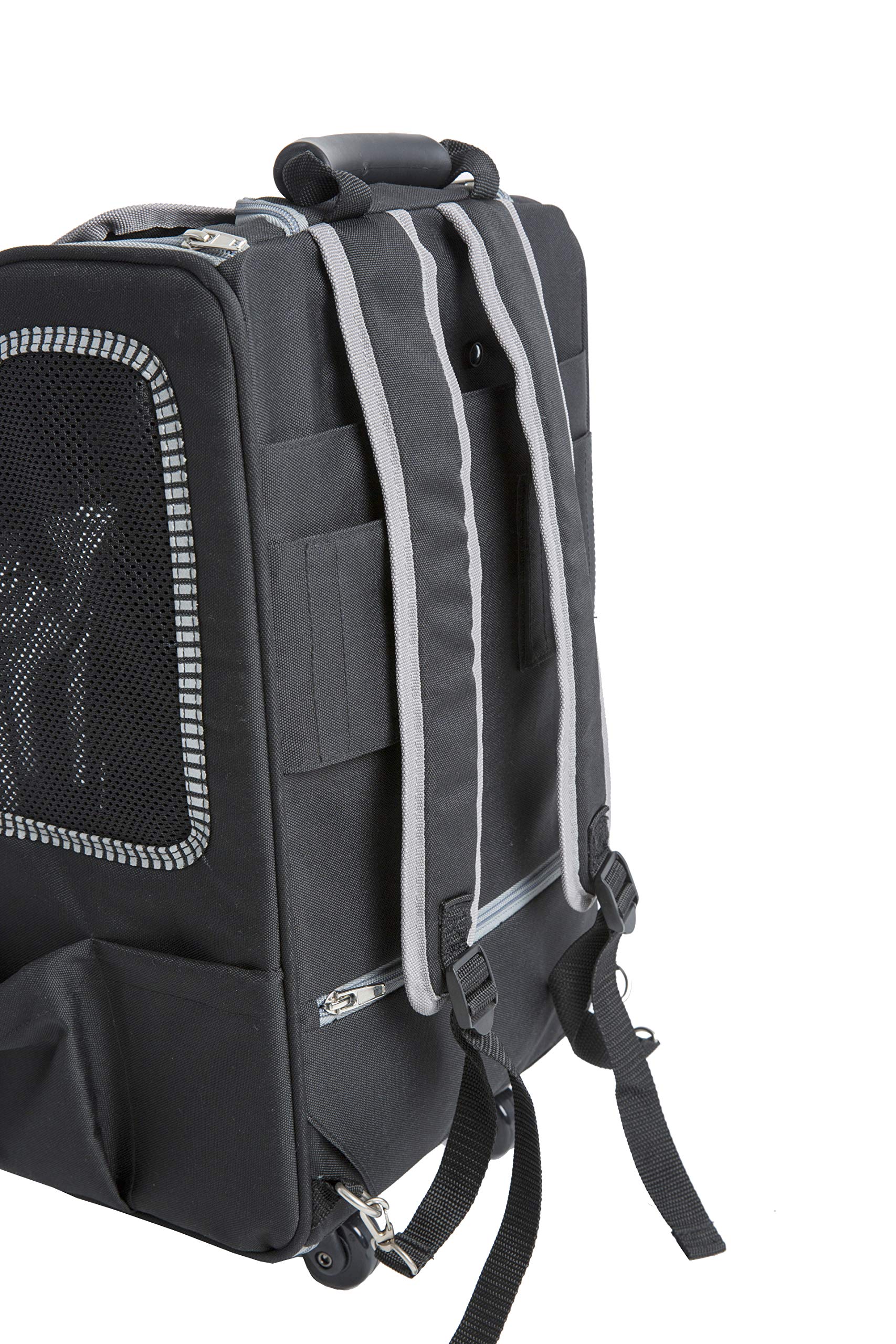 Petique Pepper 5-in-1 Complete Travel System with Pet Carrier & Stroller for Small Dogs and Cats | Portable Pet Gear for Car, Airplane & Outdoor Adventures