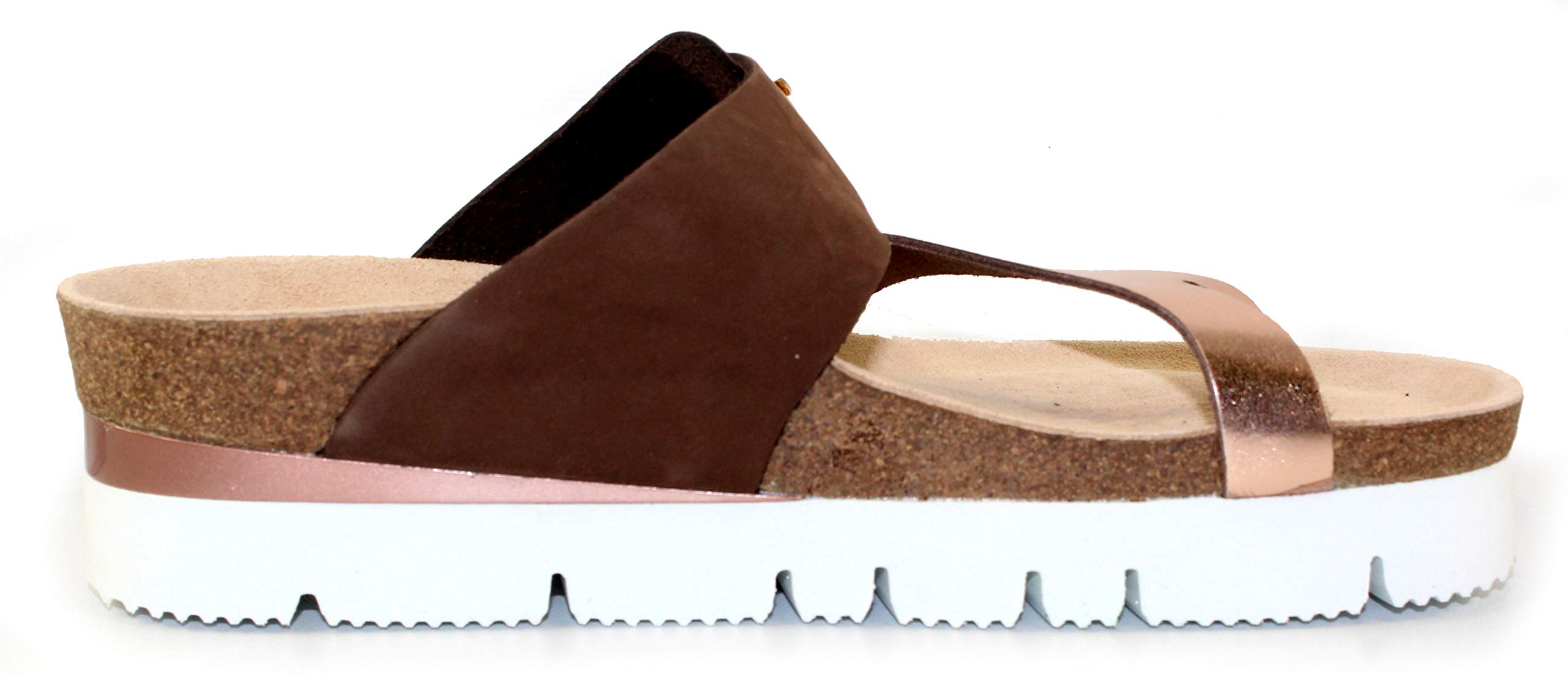 Mephisto Vik Old Pink Star/Dark Brown Nubuck Women's Comfort Sandals Size 6 (US) - Perfect for Summer Travel & Casual Outings