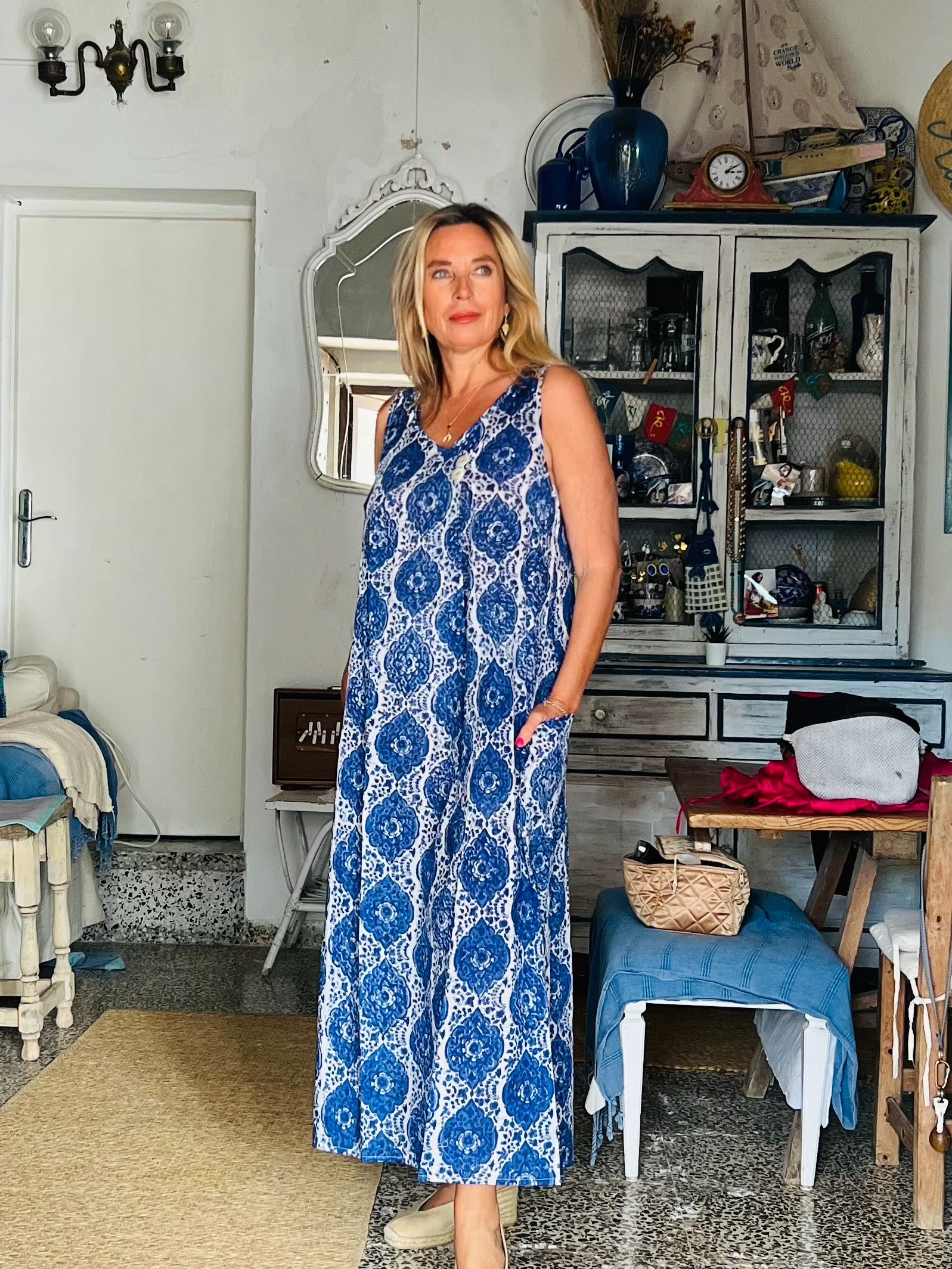 Stylish Button Dress with Beautiful Block Print - Perfect for Casual Outings, Parties, and Summer Wear