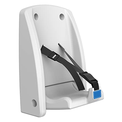 Commercial Wall Mounted Fold Down Baby Changing Station with Adjustable Safety Strap & Storage Box - Heavy Duty Diaper Changing Table for Daycare, Restrooms & Public Spaces - IT1002