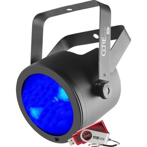 Chauvet DJ COREpar UV USB Electric Light - Professional DJ Lighting for Clubs, Parties & Stage Performances - Perfect for Nightlife, Raves & Entertainment Events