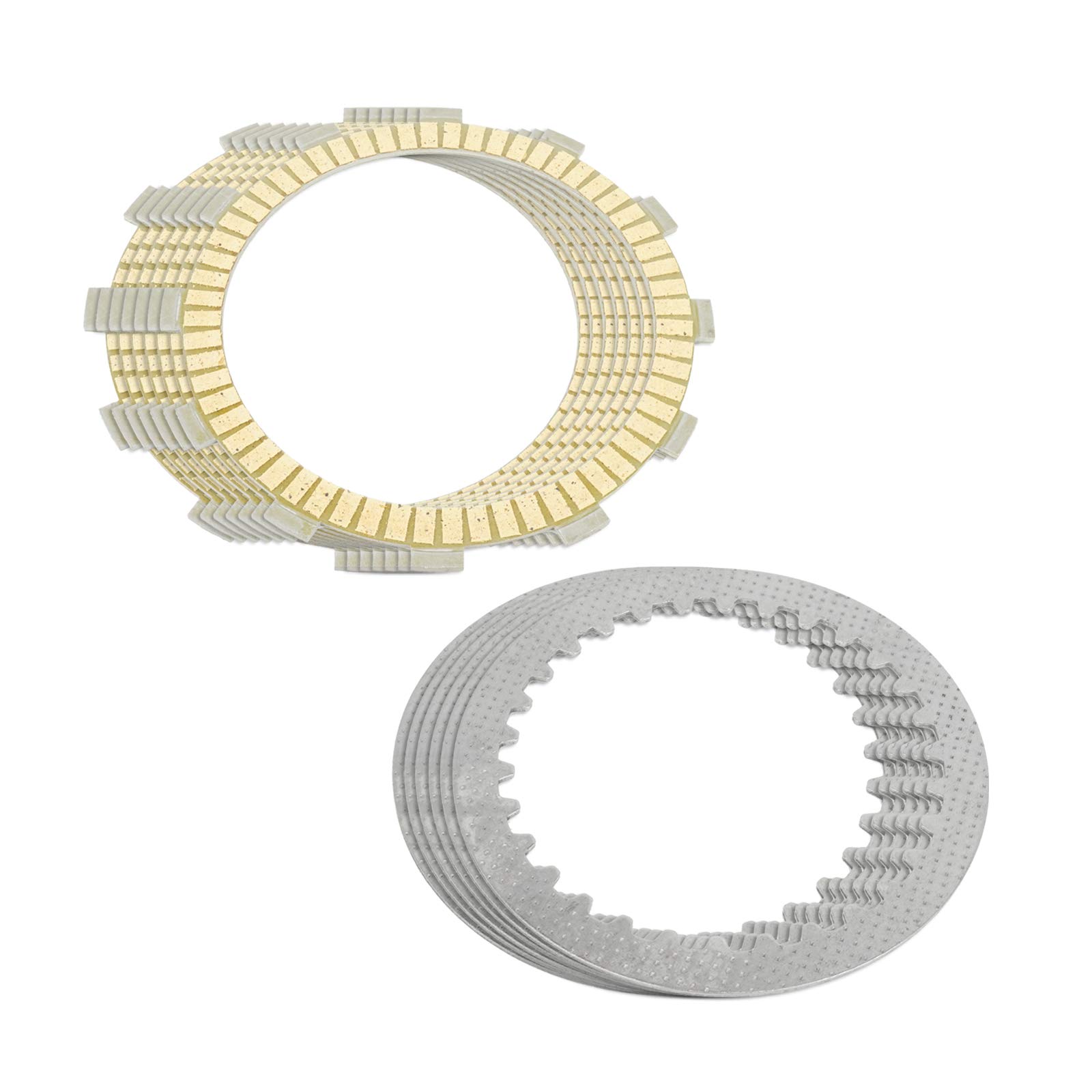 Caltric Clutch Friction & Steel Plates Kit for Kawasaki KZ550 GPZ550 1980-1984 - Motorcycle Repair & Replacement Parts - Perfect for DIY Mechanics & Bike Restoration Projects